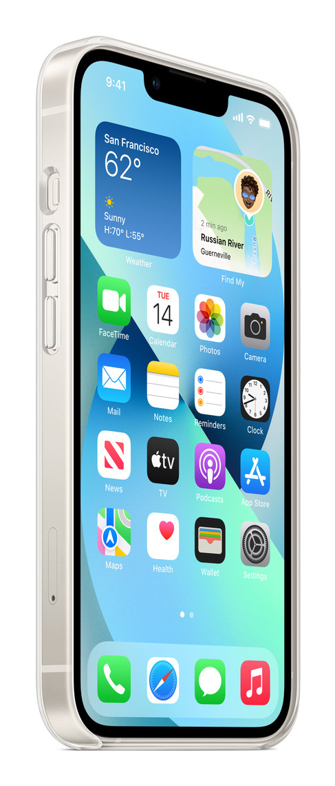 Apple MC2W4ZM/A, Cover, Apple, iPhone 13, 15,5 cm (6.1"), Transparent