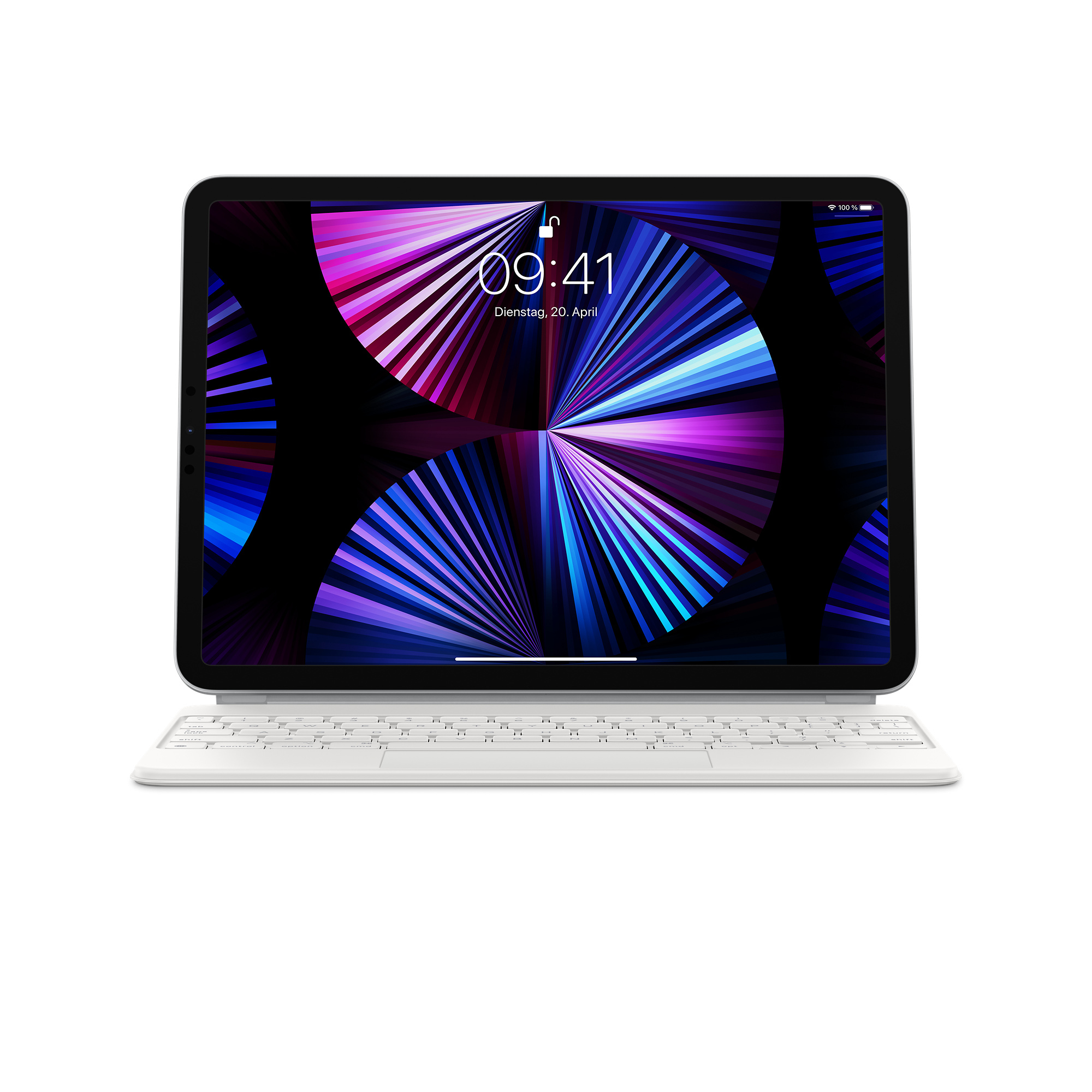 Apple Magic Keyboard, KeyboardDock für iPad Pro 11", weiß, DE [2021]