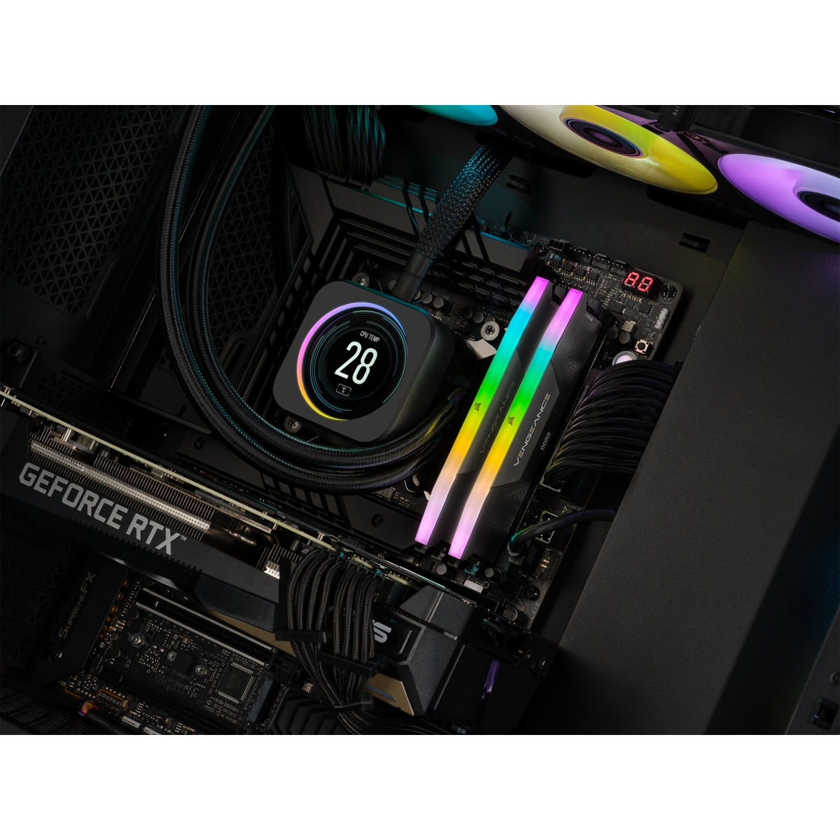 Corsair Vengeance UDIMM 32GB Kit (CMH32GX5M2E6000C36), 2x 16GB DDR5-6000, On-Die ECC, CL36-44-44-96