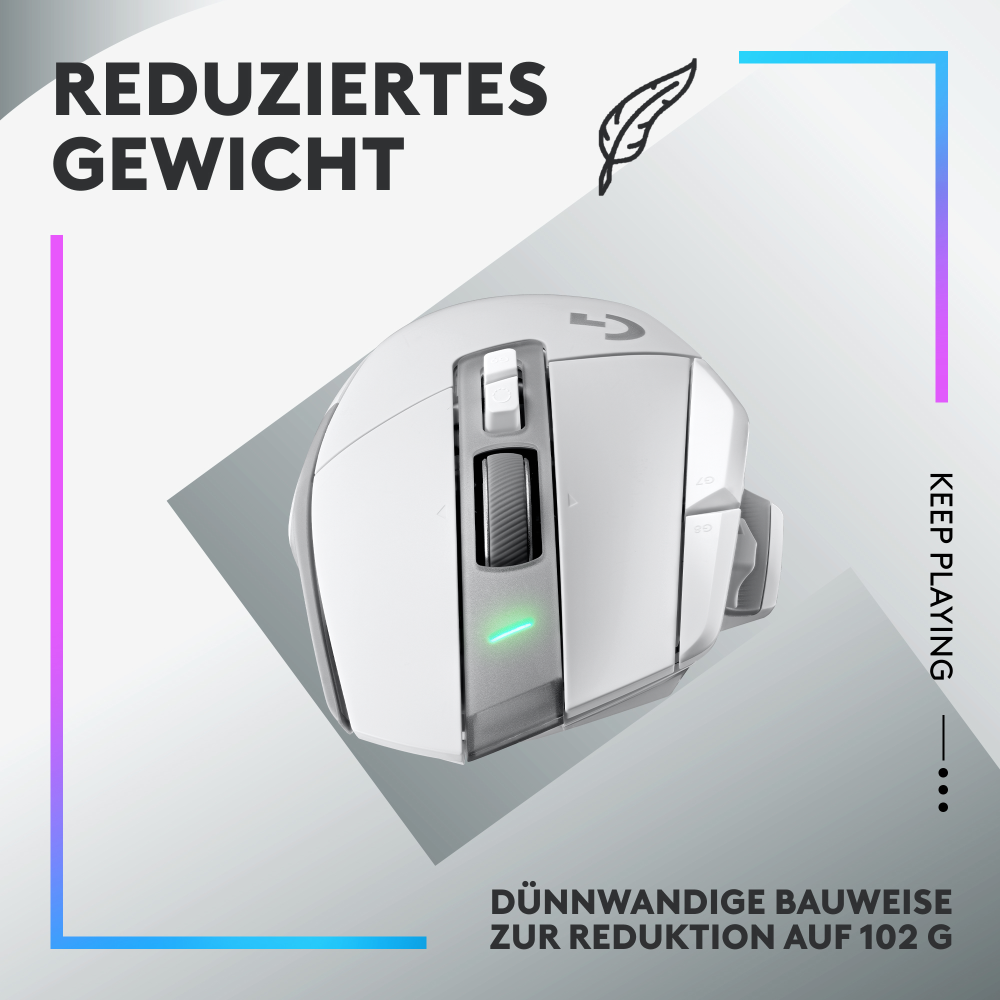 Logitech G G502 X LIGHTSPEED - Maus - optisch