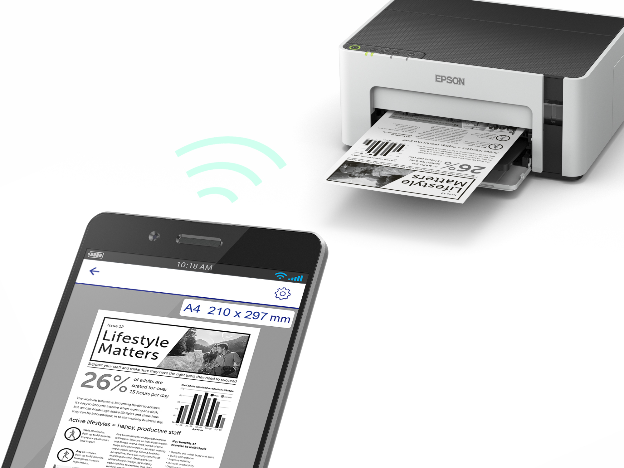 Epson EcoTank ET-M1120 - Drucker - s/w - Tintenstrahl