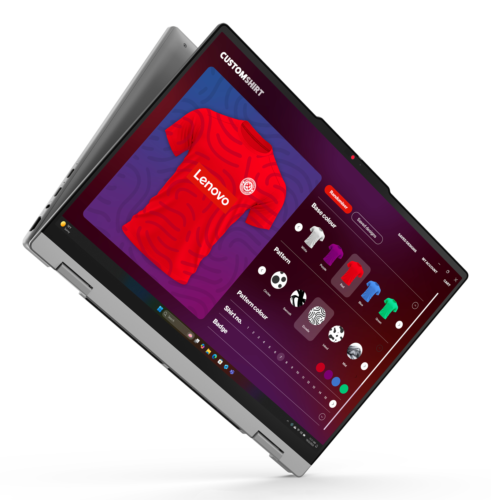 Lenovo IdeaPad 5 2-in-1 15AGP11 83UM - Flip-Design - AMD Ryzen AI 7 445 / 2 GHz - Win 11 Home - Rade