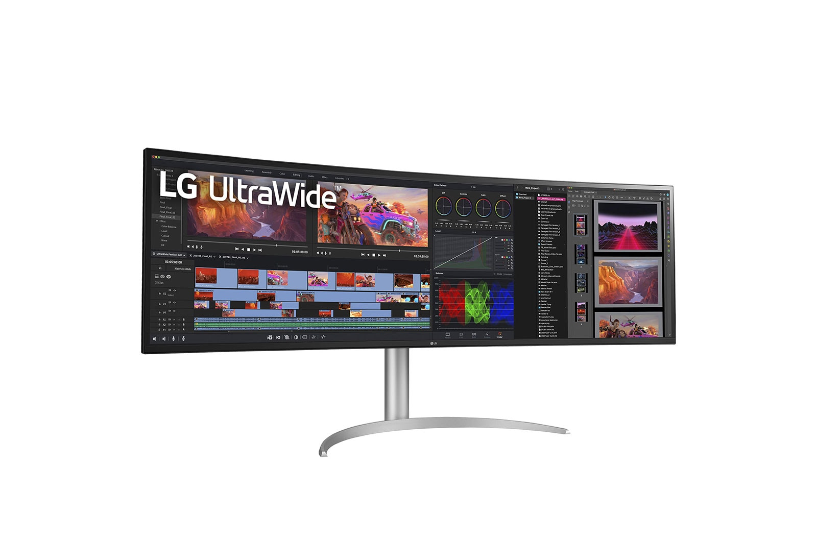 LG 49WQ95X-W - LED-Monitor - gebogen - 124.4 cm (49")