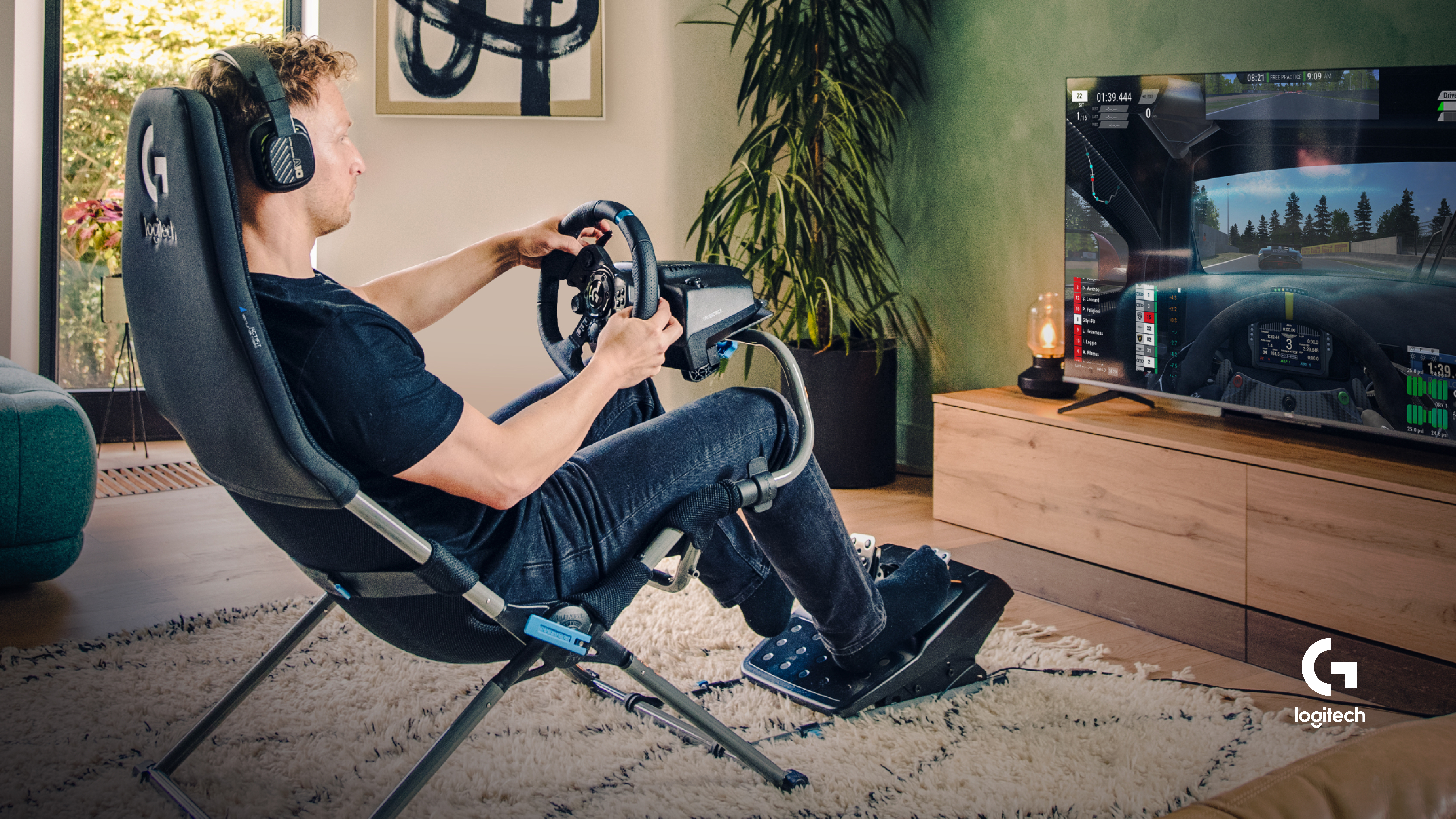 Logitech Playseat Challenge X - Logitech G Edition, Konsolen-Gamingstuhl, 163 kg, Rennen, PC, PlaySt