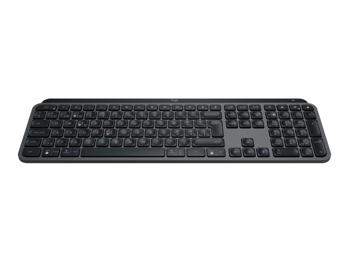 Logitech MX Keys S - Tastatur - hinterleuchtet - kabellos - Bluetooth LE - QWERTY - Nordisch (Dänisc