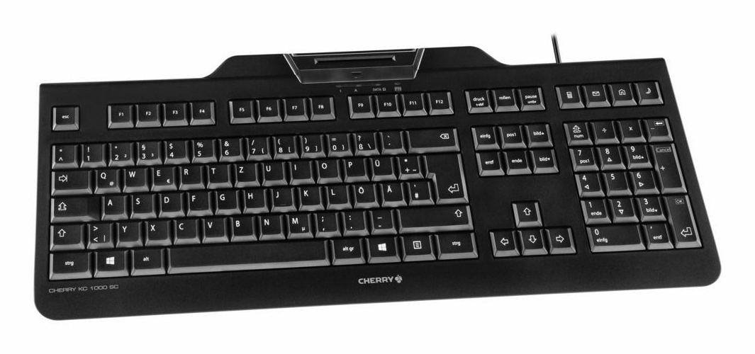 Cherry KC 1000 SC - Tastatur - USB - Schwarz