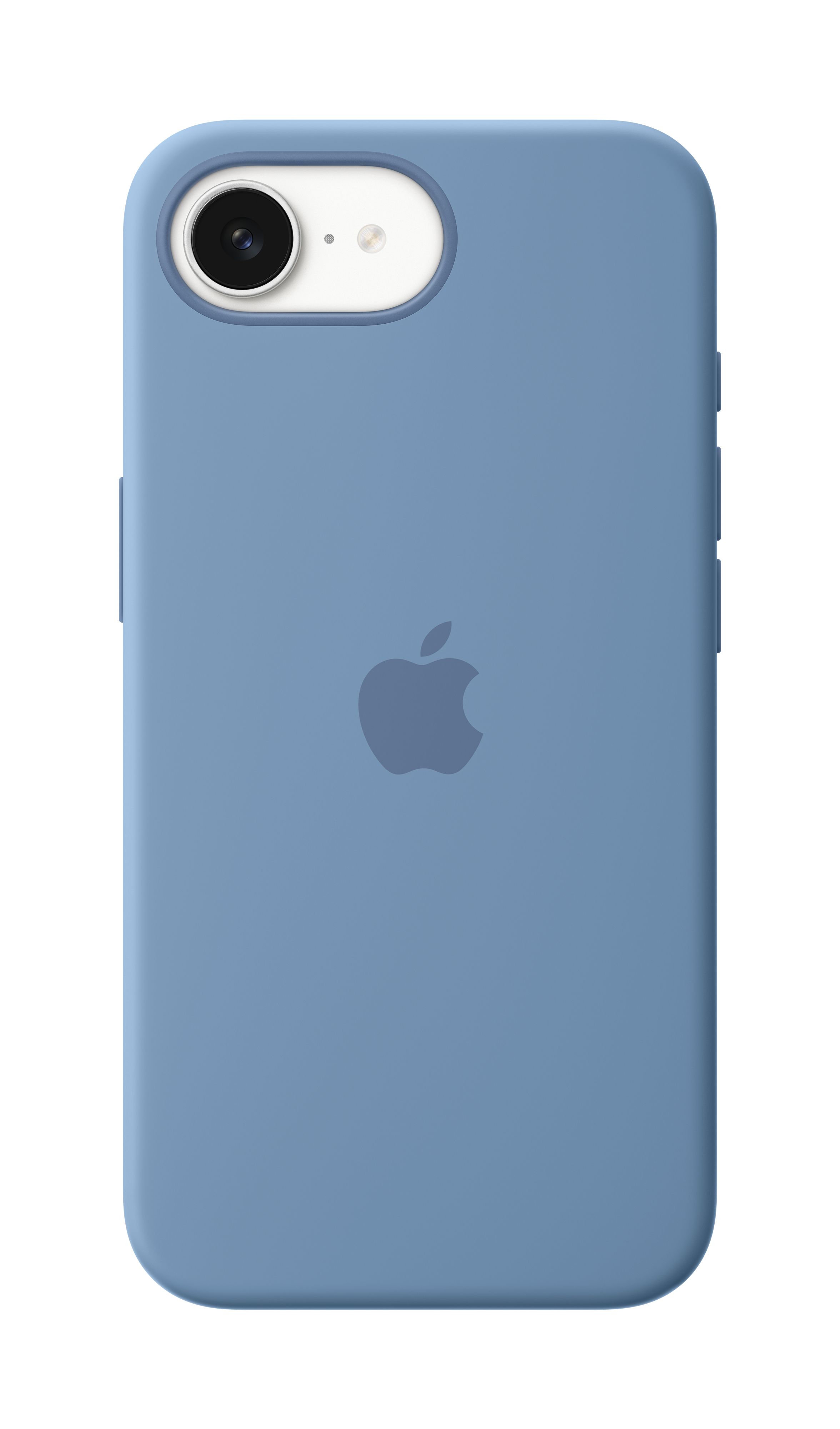 Apple iPhone 16e Silikon Case ? Winterblau, Cover, Apple, iPhone 16e, 15,5 cm (6.1"), Blau