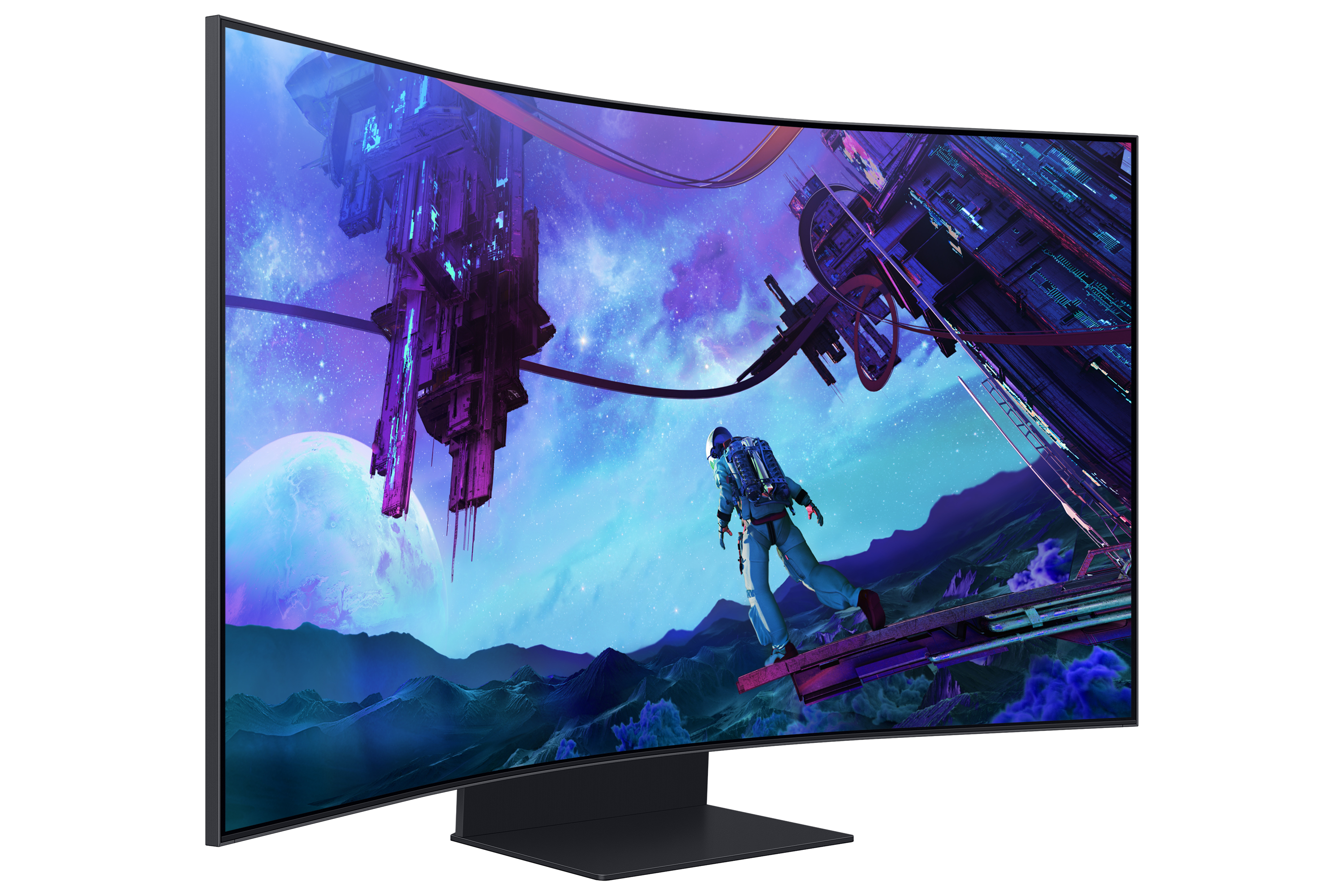Samsung Odyssey Ark S55CG970NU - G97NC Series - QLED-Monitor - Smart - Gaming - gebogen - 138 cm (55