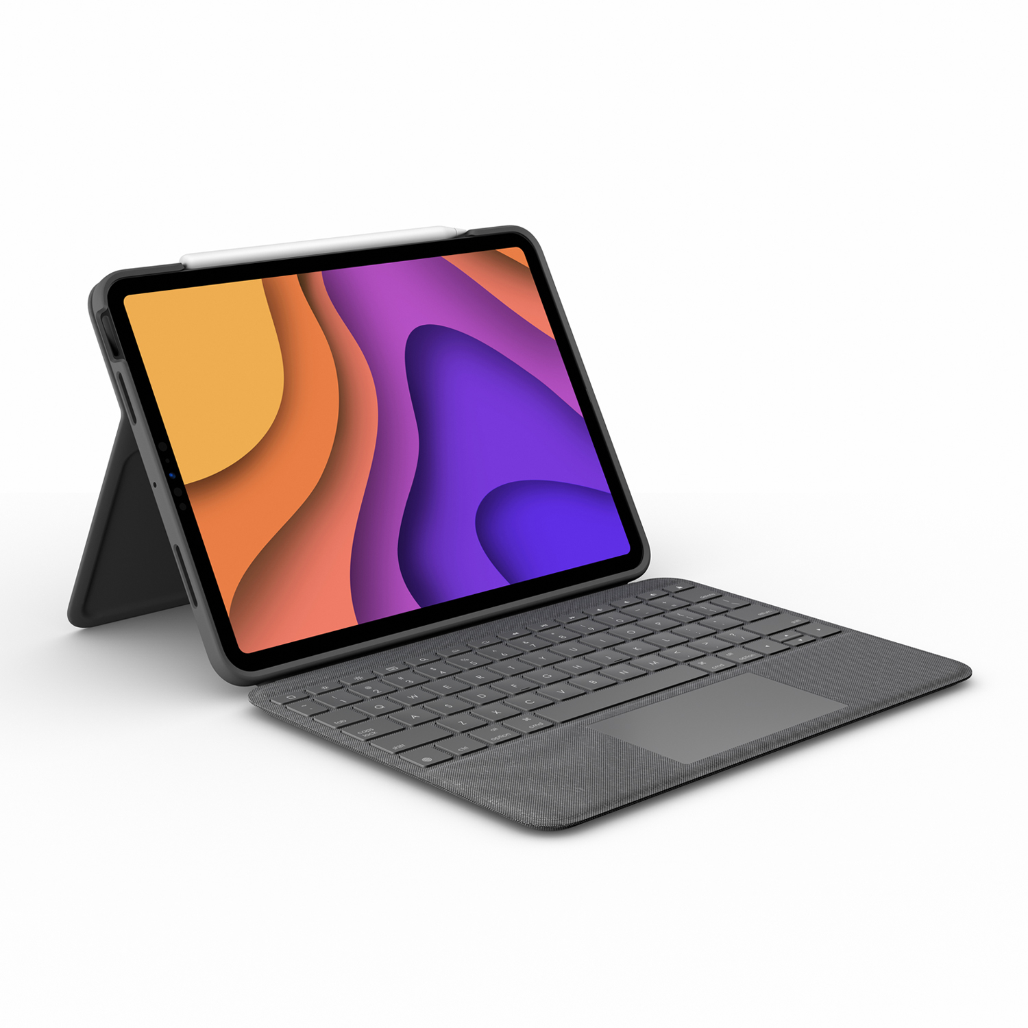 Logitech Folio Touch - Tastatur und Foliohülle - mit Trackpad - hinterleuchtet - Apple Smart connect