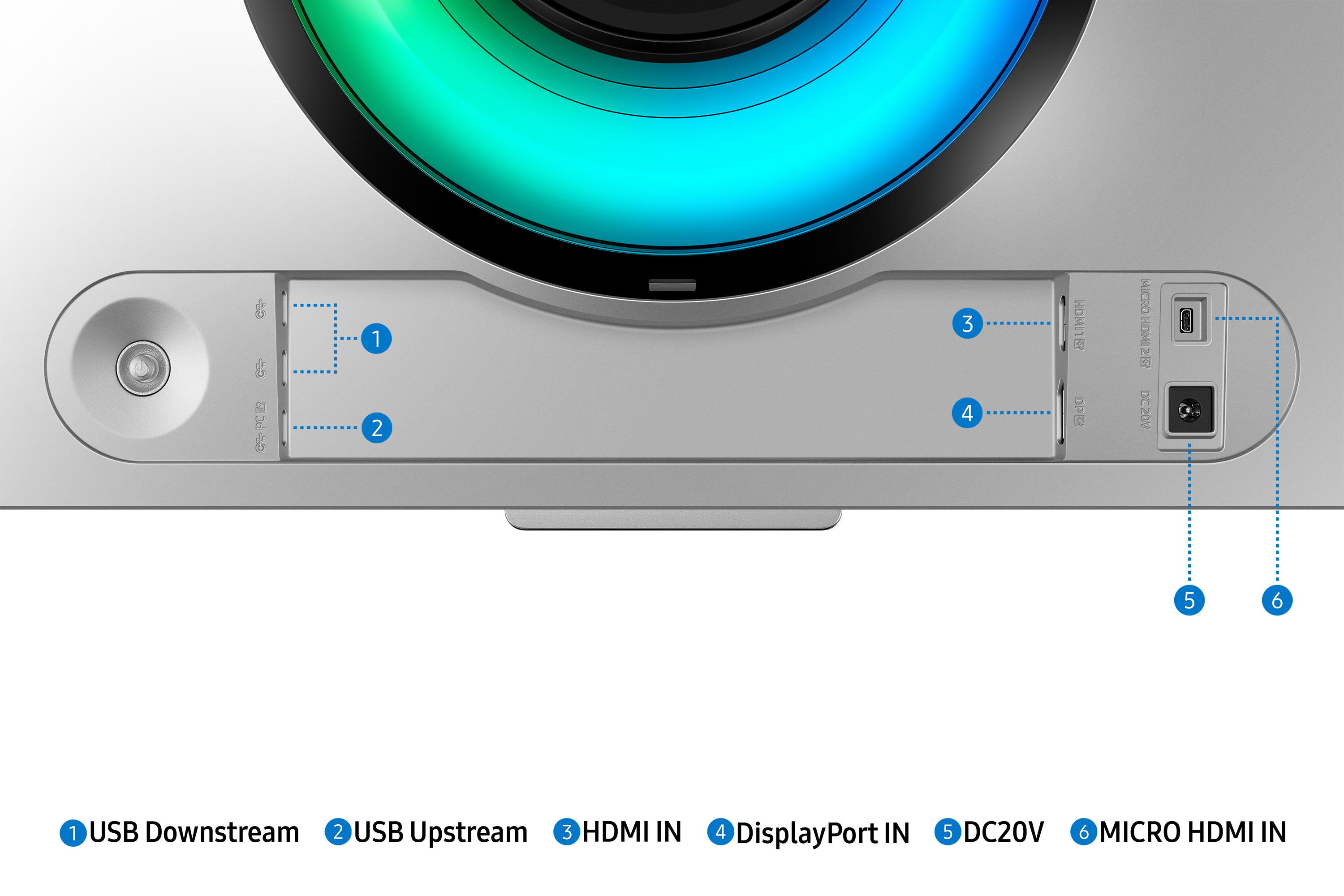 Samsung Odyssey OLED G9 S49CG954SU Curved-Monitor 124cm (49"), DQHD, OLED, 0.03ms, HDMI, Displayport
