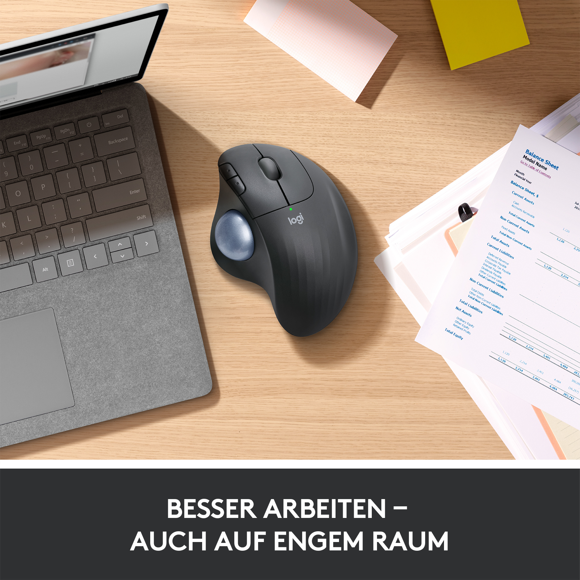 Logitech Ergo Series ERGO M575 - Trackball - optisch - 5 Tasten - kabellos - Bluetooth 5.0 LE, 2.4 G