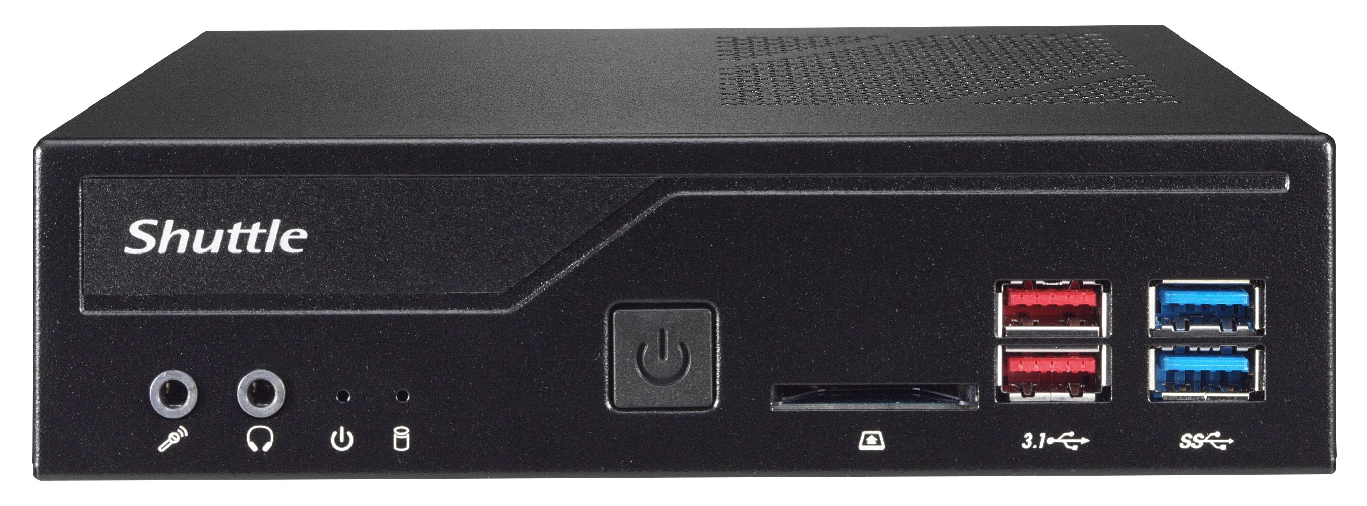 Shuttle XP? slim DH370, 1,3L Größe PC, Mini-PC Barebone, Intel® H370, LGA 1151 (Socket H4), DDR4-SDR