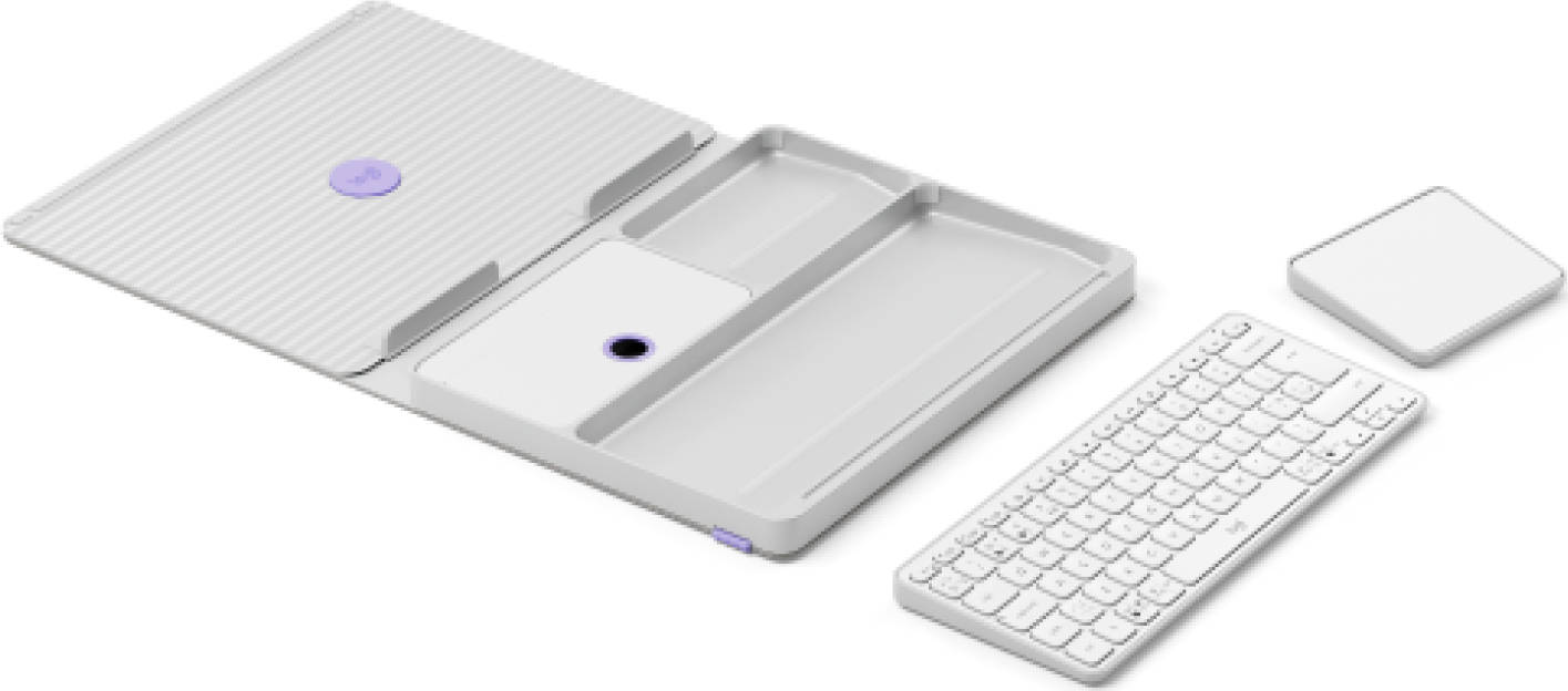 Logitech Casa Pop-Up Desk - Tastatur- und Touchpad-Set