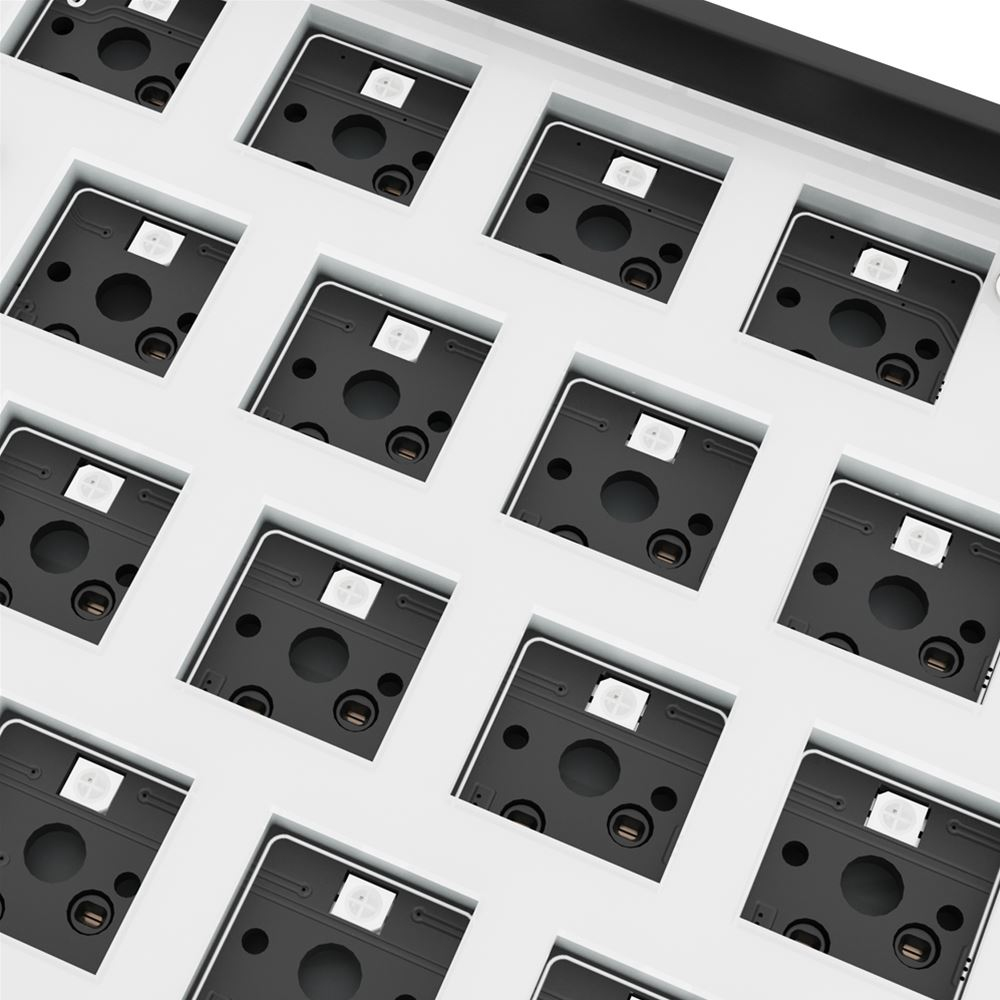 Sharkoon SKILLER SGK50 S4, 60%, Kabelgebunden, USB, QWERTY, RGB-LED, Schwarz