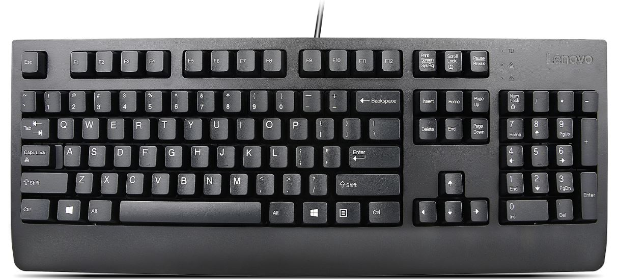 Lenovo Preferred Pro II, Volle Größe (100%), Kabelgebunden, USB, Schwarz