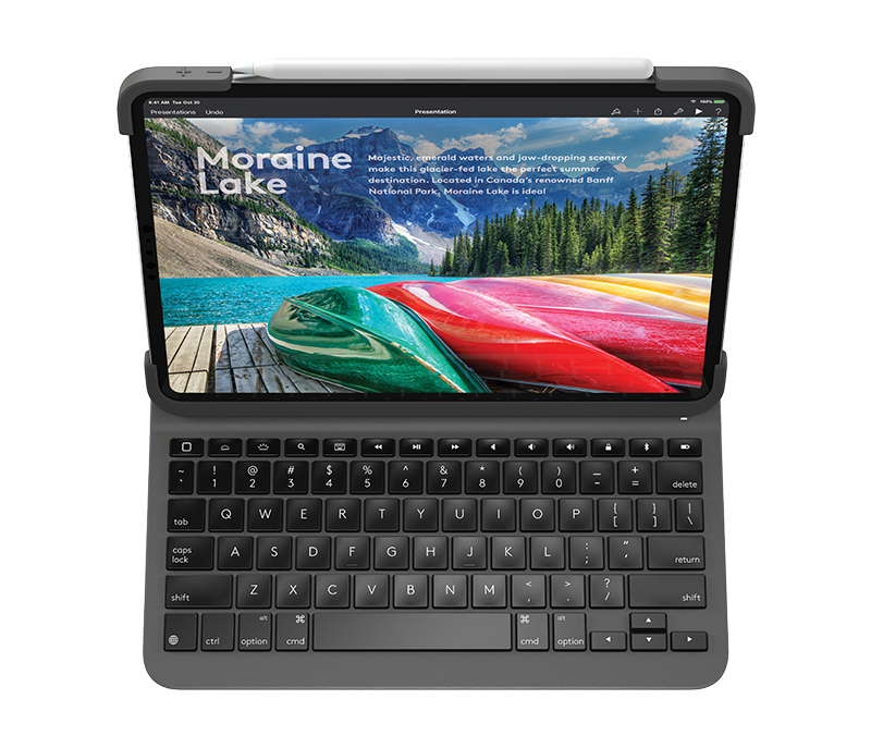 Logitech SLIM FOLIO PRO for iPad Pro 12.9-inch (3rd generation), QWERTZ, Deutsch, 1,7 cm, 1,6 mm, Ap