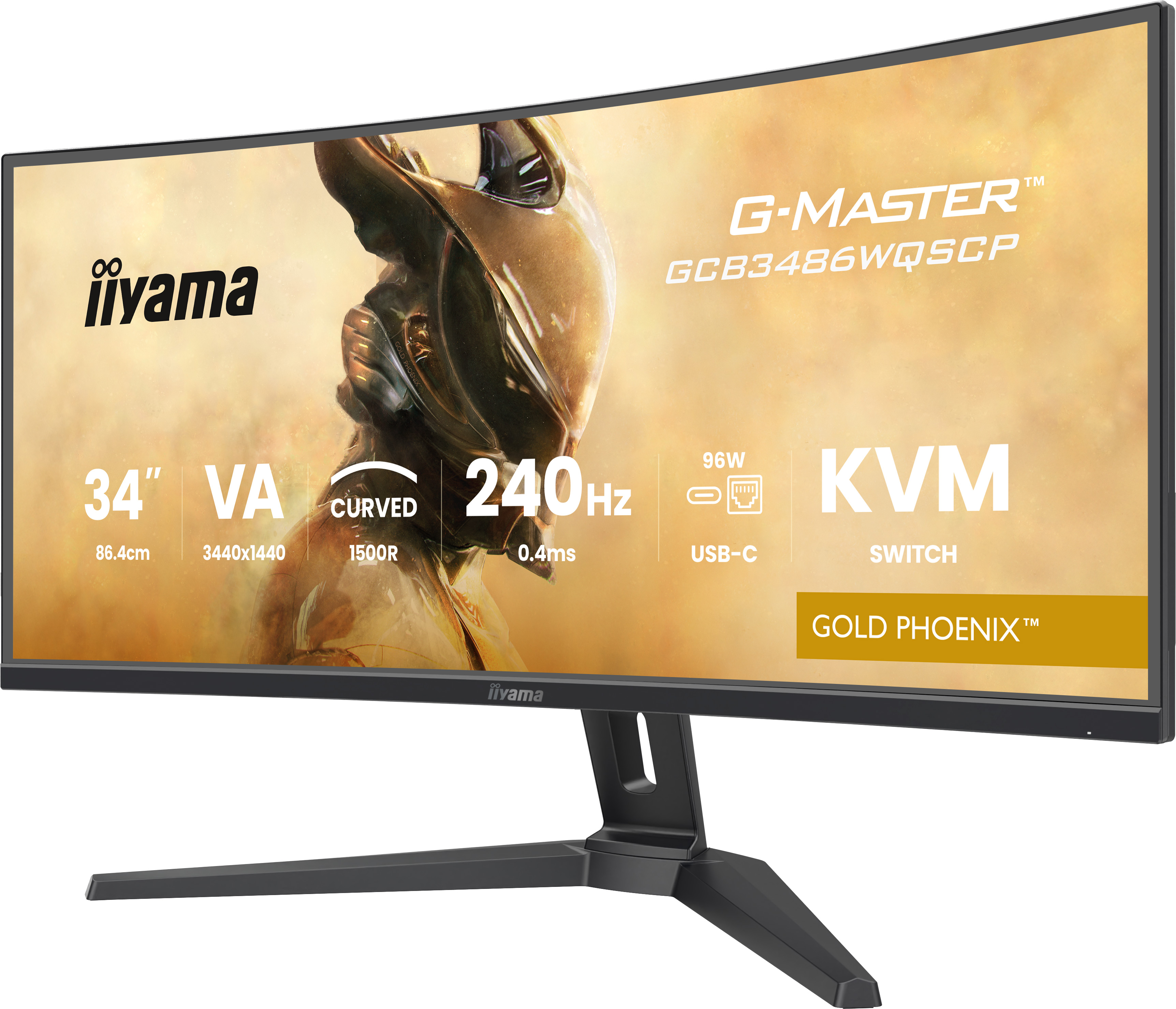 B-WARE - Iiyama G-MASTER Gold Phoenix GCB3486WQSCP-B1 Curved-Monitor 86.4 cm (34") UWQHD, VA, 1ms, H