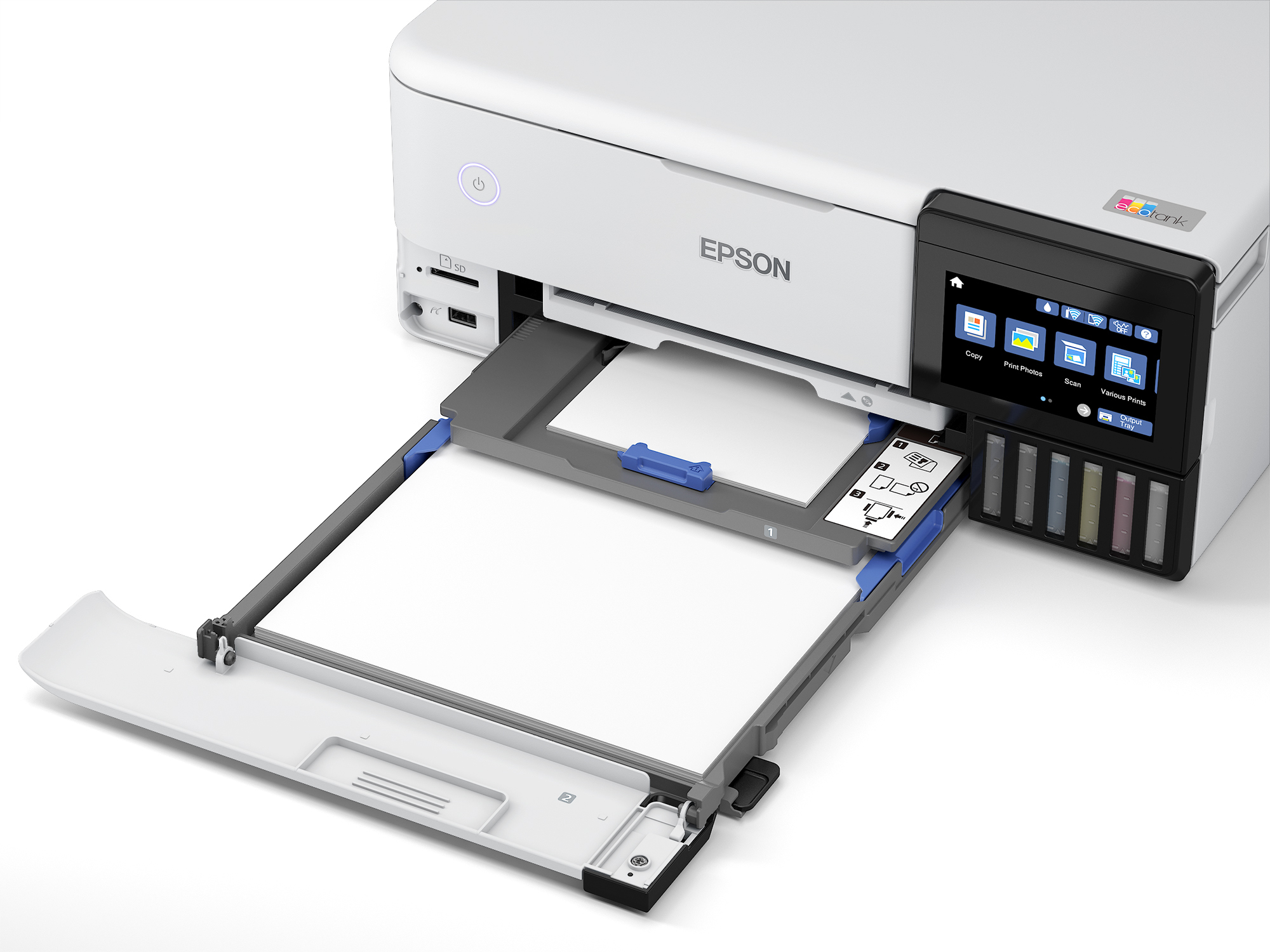 Epson EcoTank ET-8500 - Multifunktionsdrucker - Farbe - Tintenstrahl - wiederbefüllbar - A4/Letter (