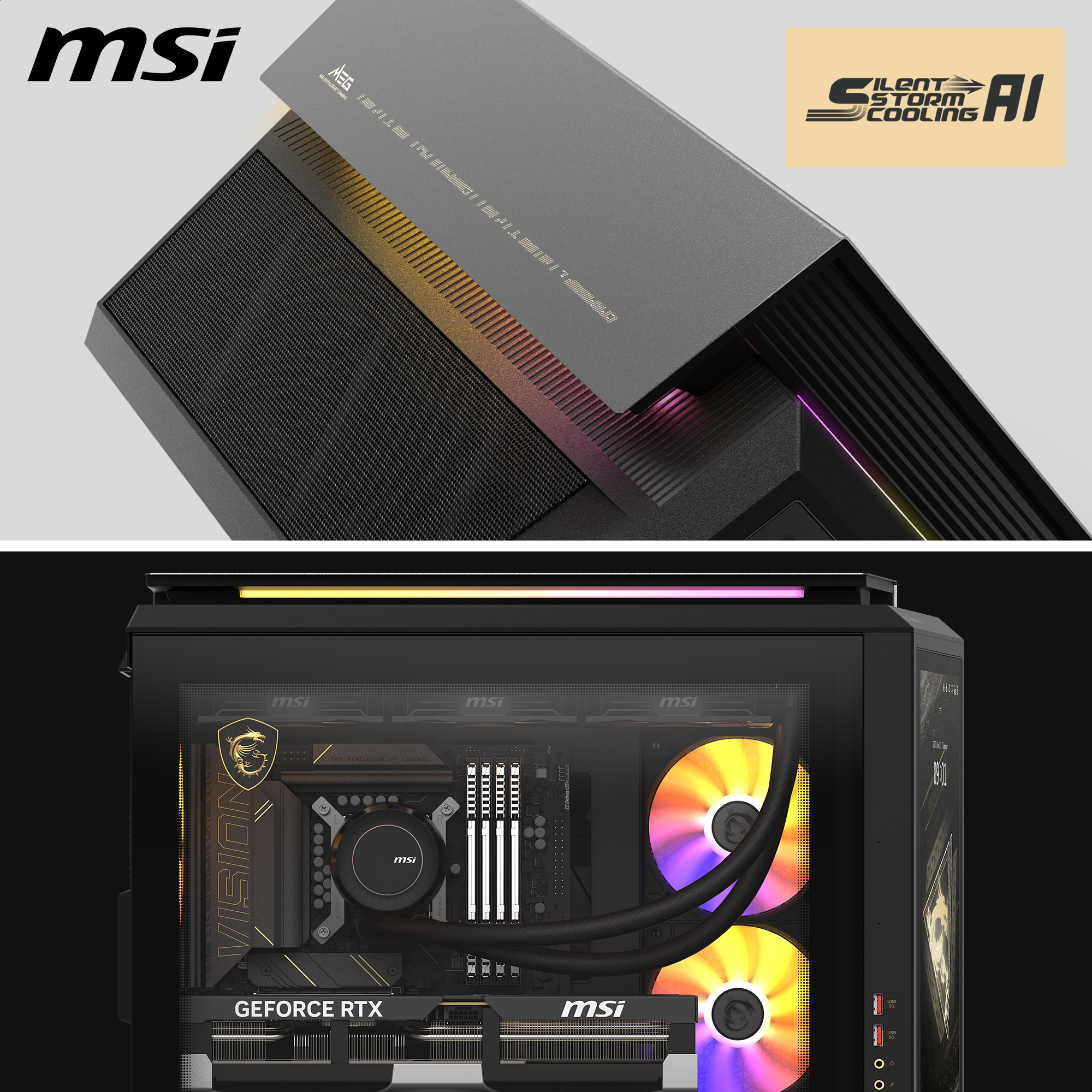 MSI MEG Vision X AI 2NVV7-009AT, Core Ultra 7 265K, 32GB, 2TB SSD, RTX 5080,