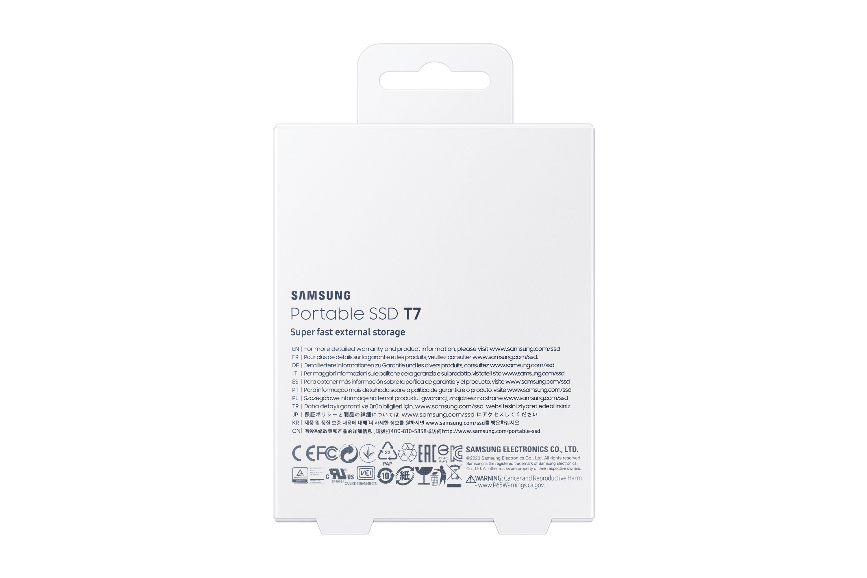 Samsung Portable SSD T7 grau 1TB, USB-C 3.1