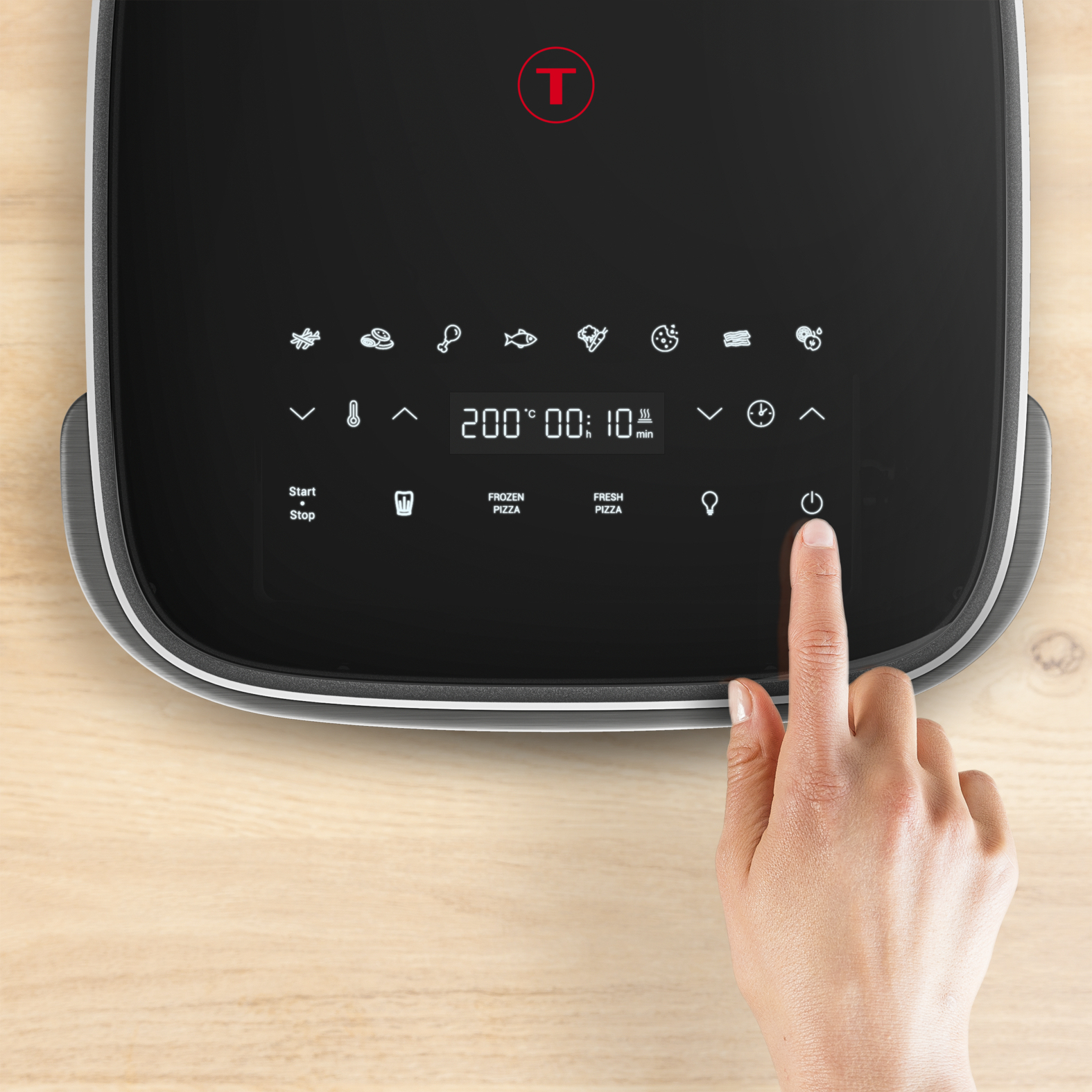 TEFAL Easy Fry XL Surface FW402HE0, Heißluftfritteuse, 1,2 kg, Einzelbild, Schwarz, Grau, Berührung,