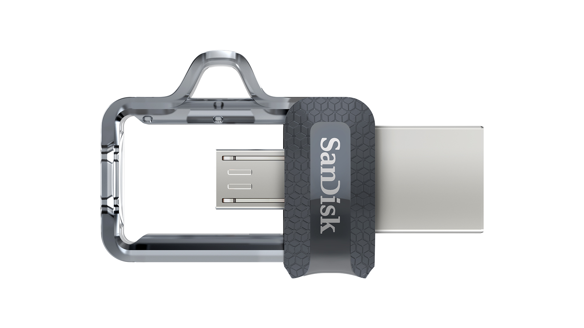 SanDisk Ultra Dual m3.0, 16 GB, USB Type-A / Micro-USB, 3.2 Gen 1 (3.1 Gen 1), Dia, 5,2 g, Schwarz,