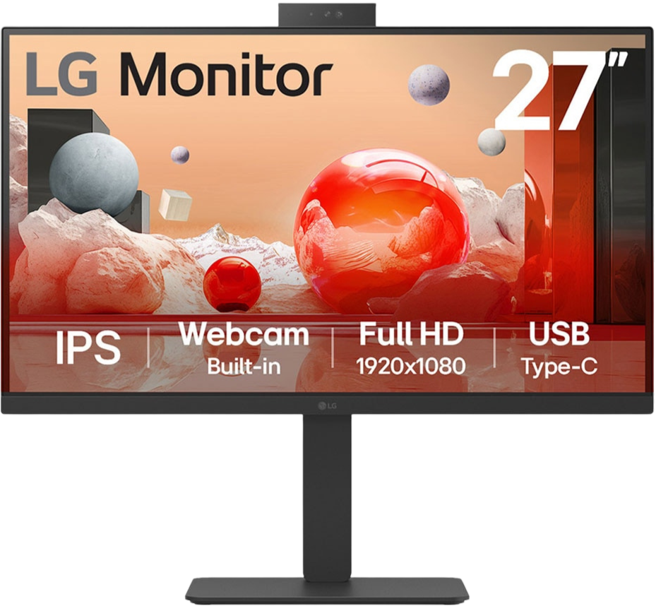 LG 27BA850-B Monitor 68,6 cm (27") Full HD, IPS, 5ms, HDMI, Displayport, Webcam