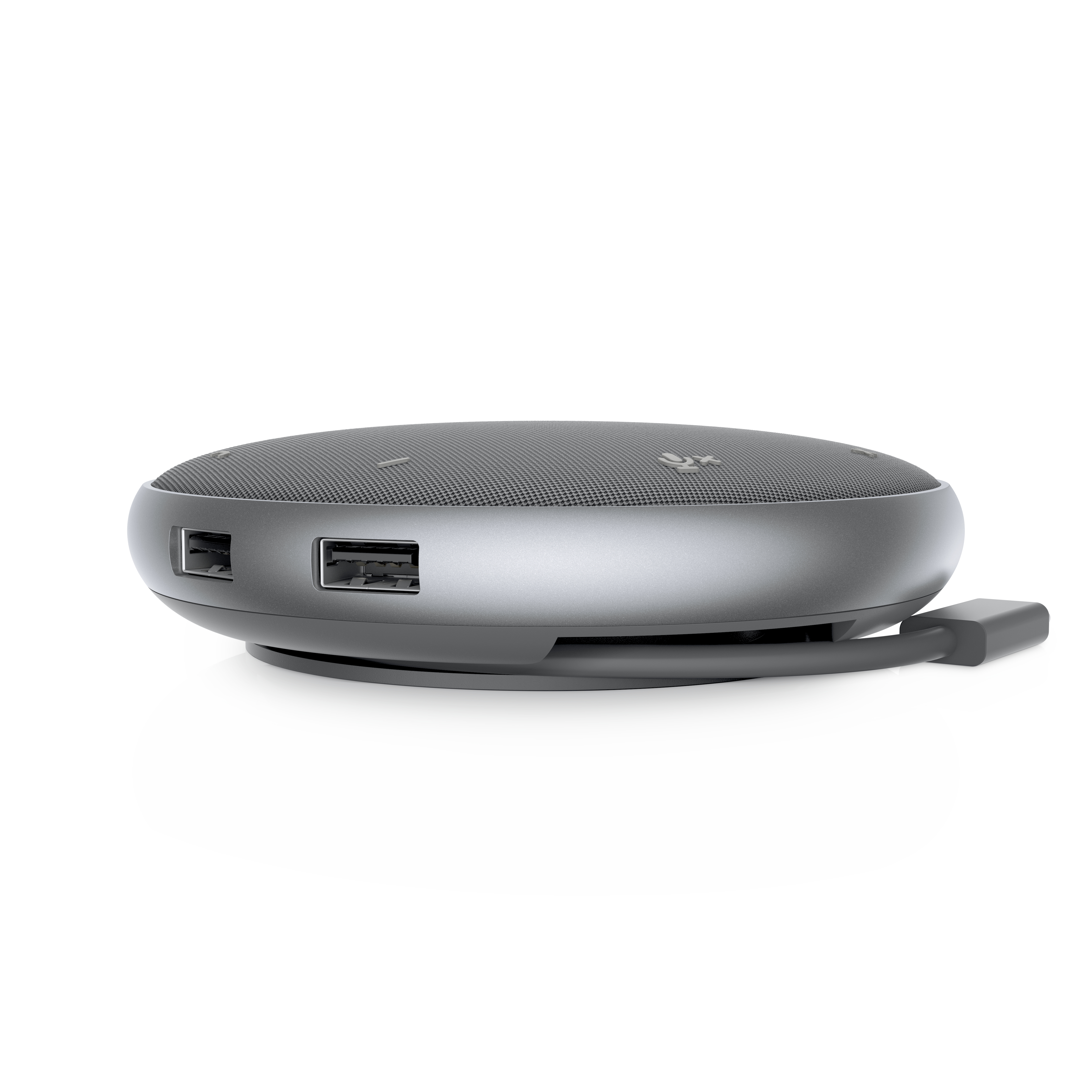 Dell Mobile Adapter mit Freisprechfunktion - MH3021P, Universal, Silber, 0,465 m, Windows 10, Window