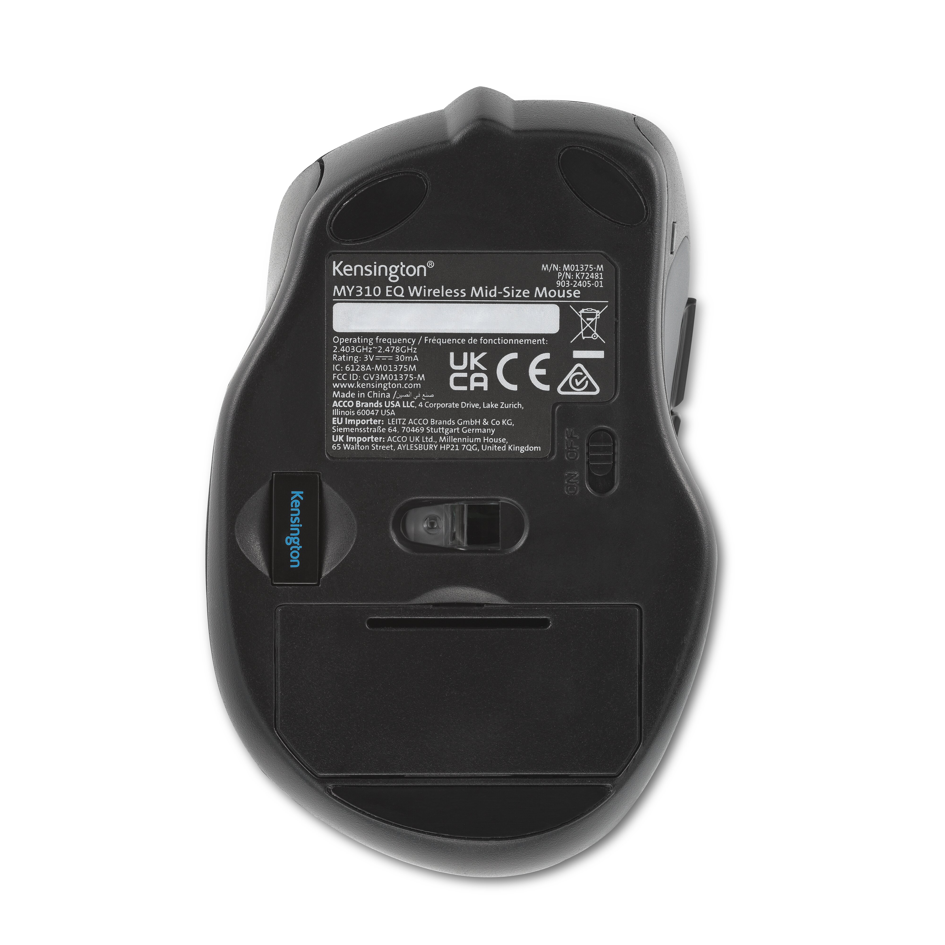 Kensington Pro Fit MY310 EQ - Maus - optisch