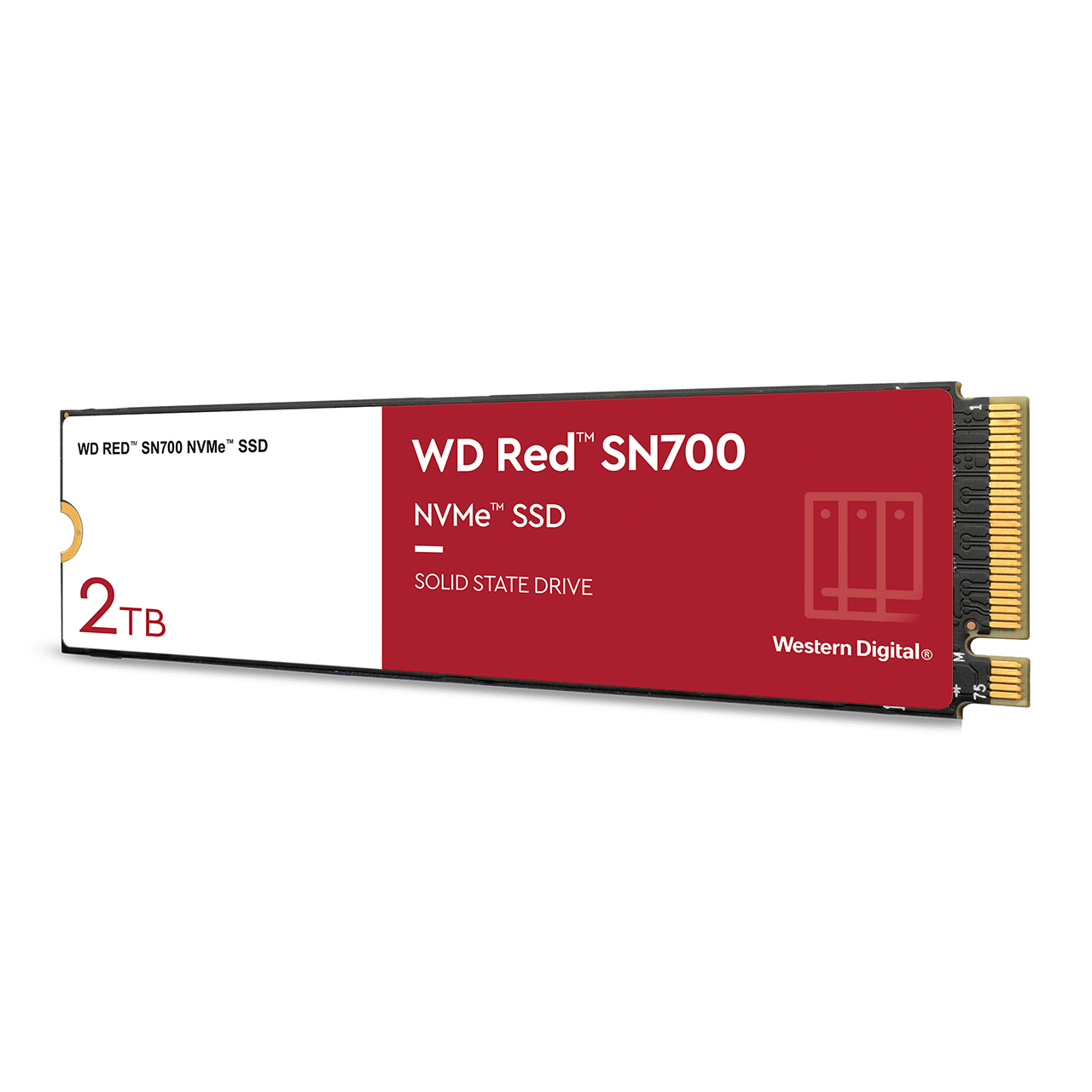 Western Digital Red SN700 NVMe NAS SSD - 0.7DWPD 2TB, M.2 2280 / M-Key / PCIe 3.0 x4