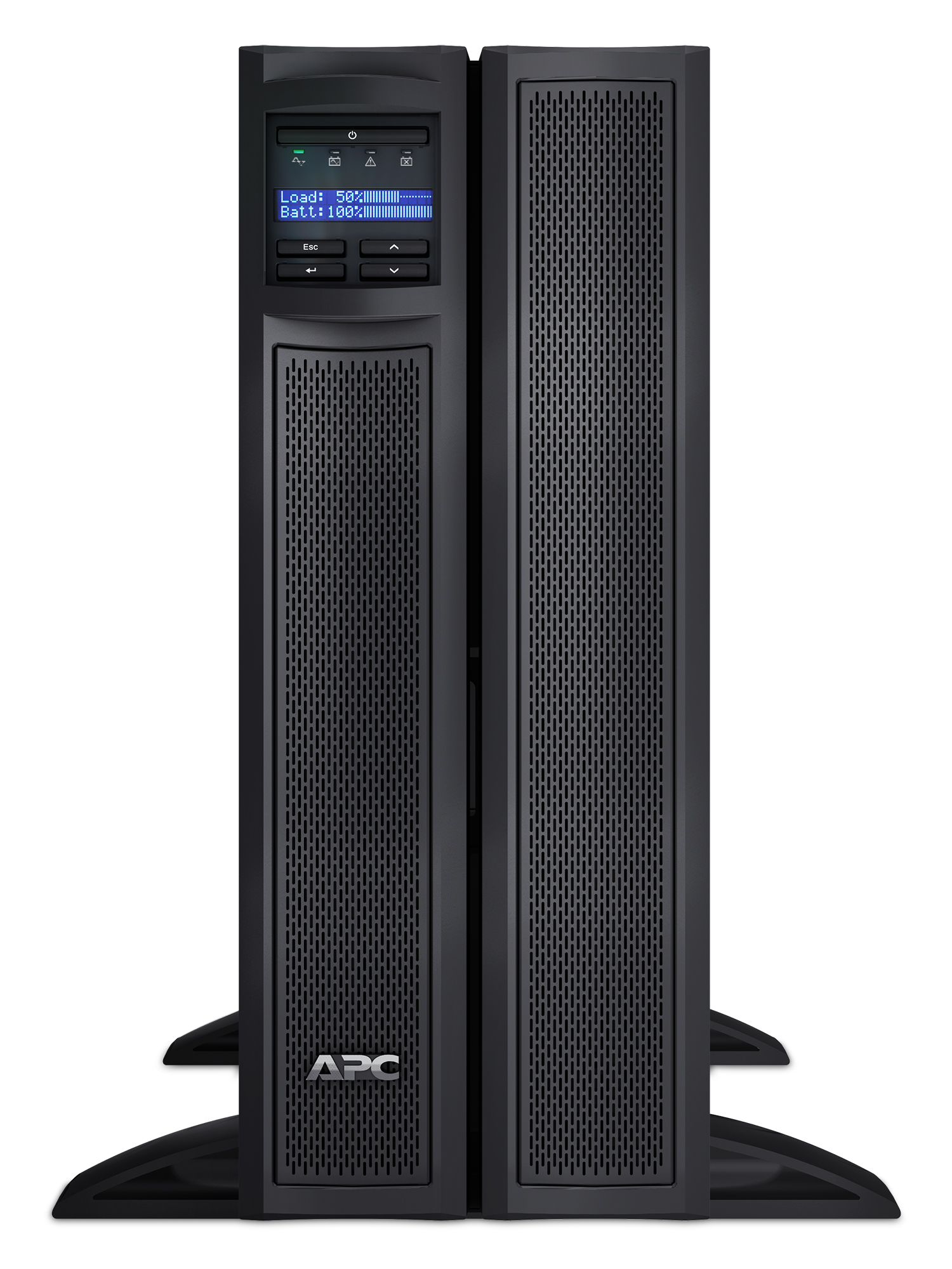 APC Smart-UPS X SMX2200HV - 2200VA, 8x C13 + 2x C19 Ausgang, USB, erweiterbare Laufzeit, kurze Tiefe
