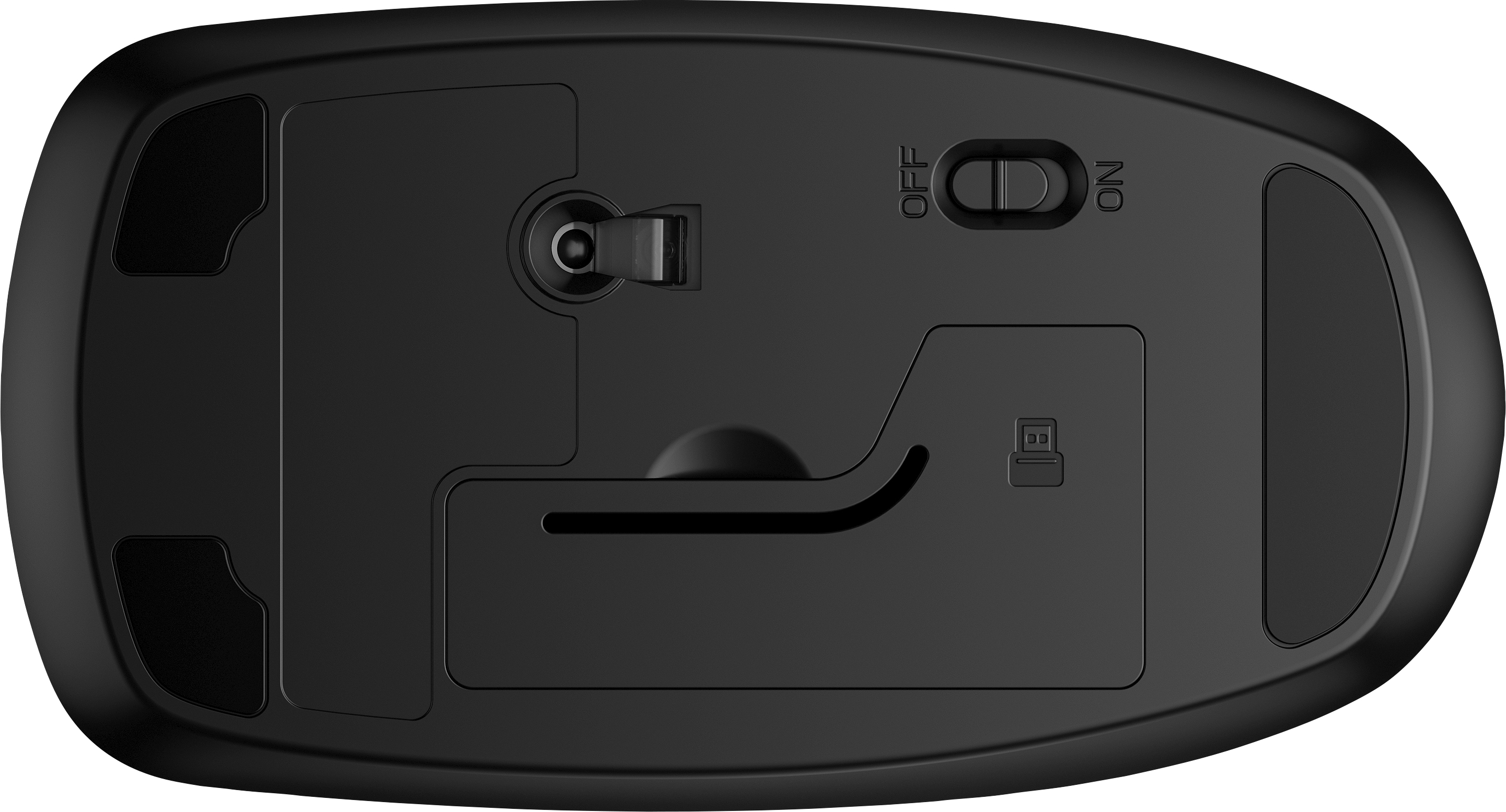 HP 235 - Maus - optisch - 3 Tasten - kabellos - 2.4 GHz - kabelloser Empfänger (USB)