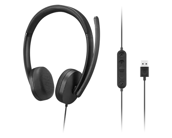 Lenovo 4XD1P83425, Kabelgebunden, Anrufe/Musik, 20 - 20000 Hz, 140 g, Kopfhörer, Schwarz