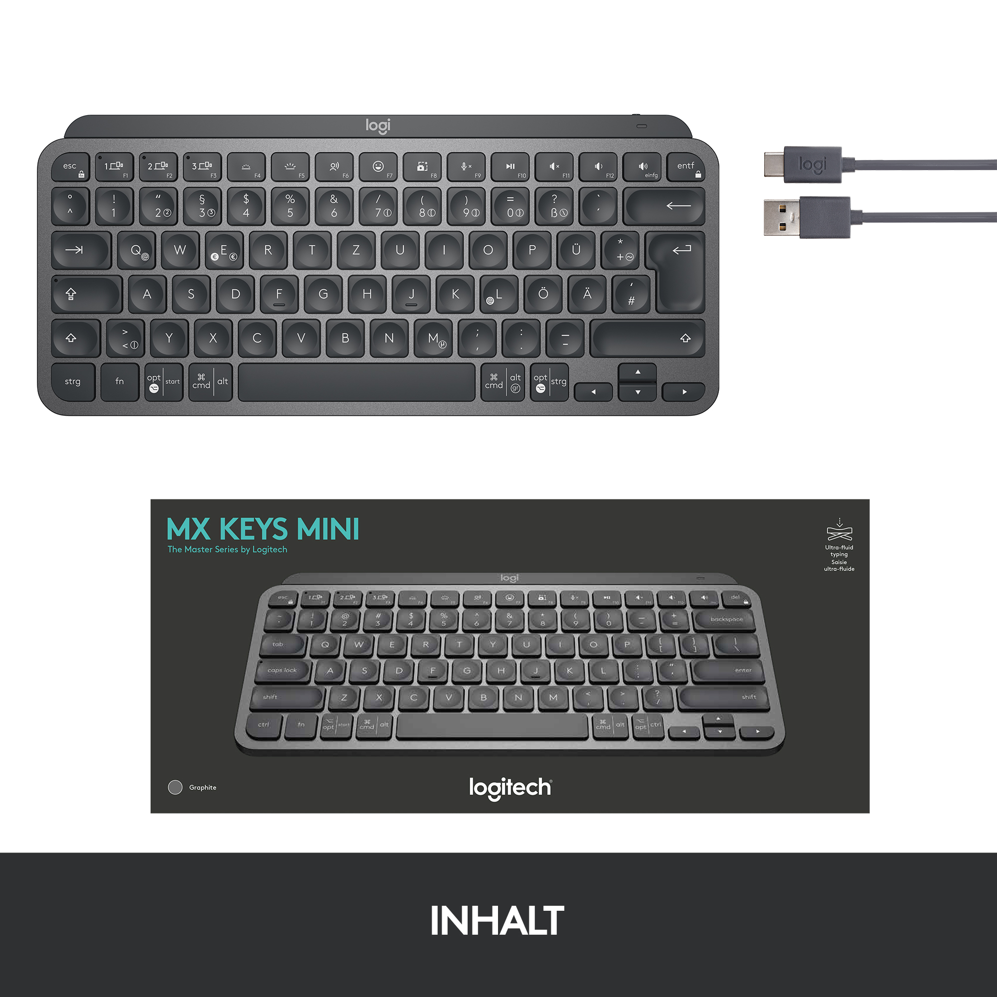 Logitech MX Keys Mini - Tastatur - hinterleuchtet