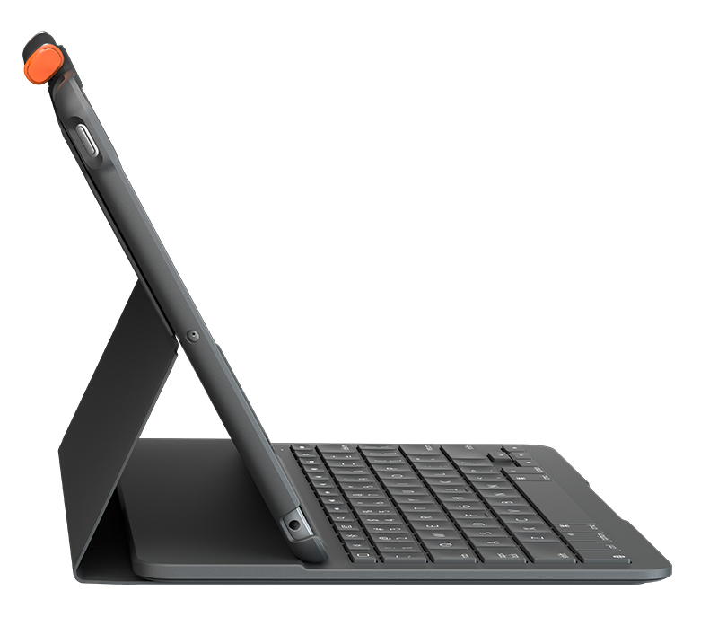 Logitech Slim Folio, KeyboardDock für Apple iPad 10.2", schwarz, DE