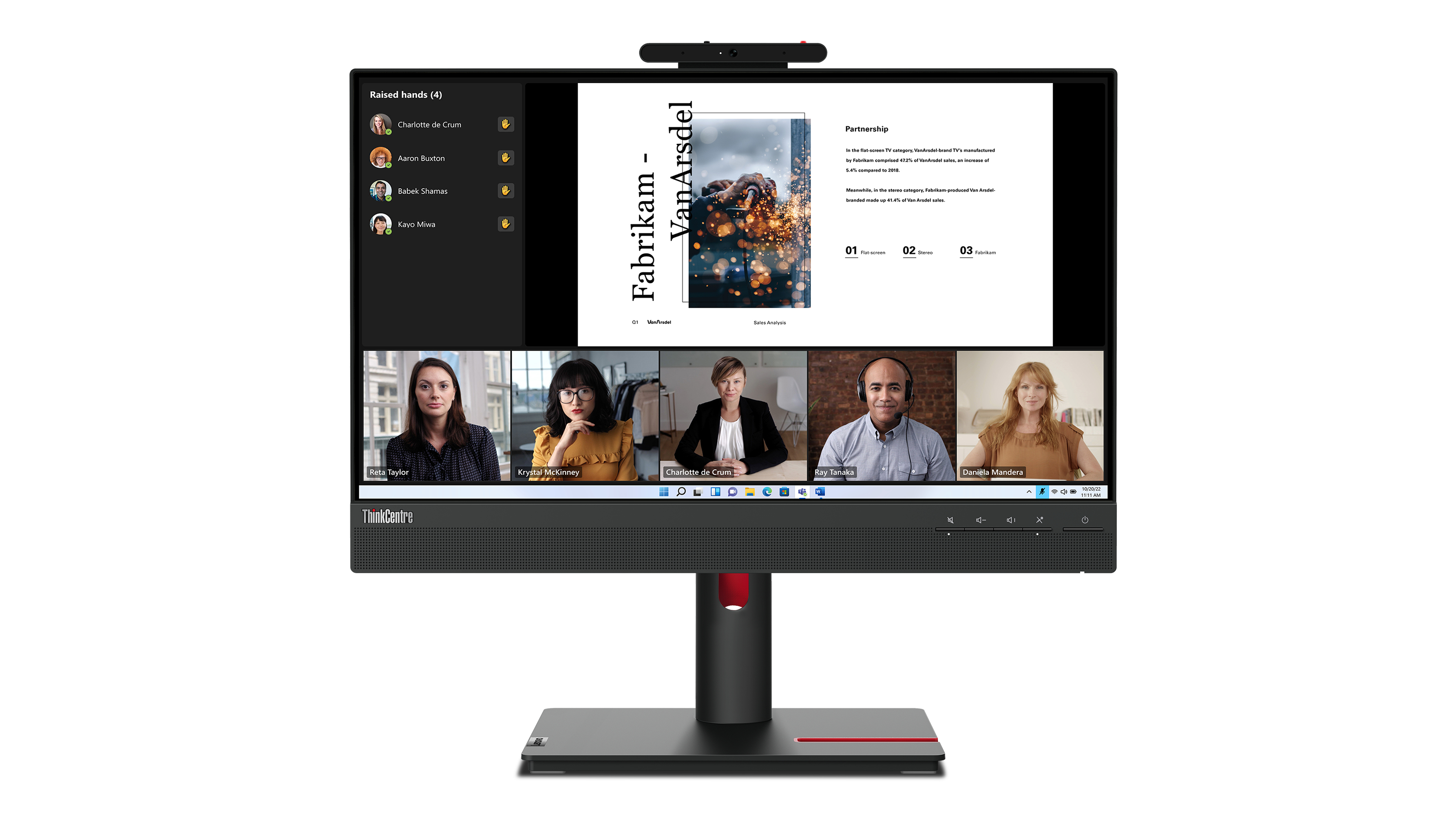 Lenovo ThinkCentre Tiny-in-One 22 Gen 5 - LED-Monitor - 55.9 cm (22")