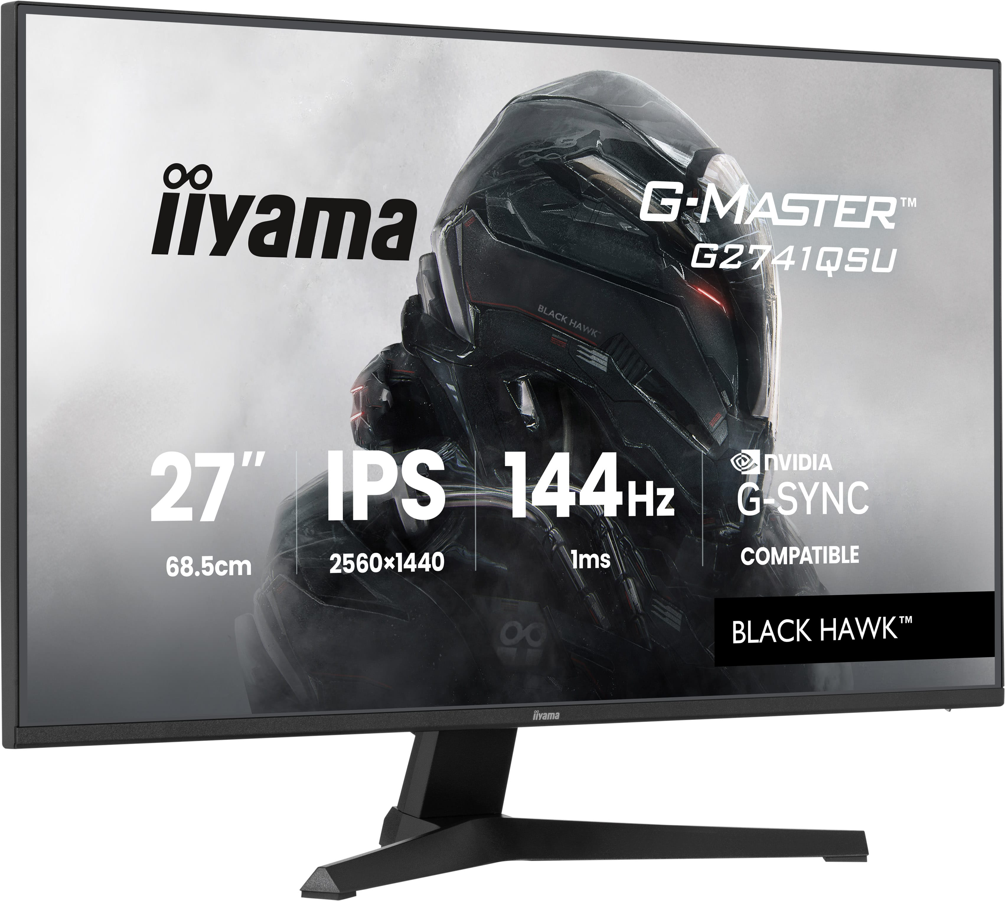 Iiyama G-MASTER Black Hawk G2741QSU-B1 - LED-Monitor - Gaming - 68.6 cm (27")