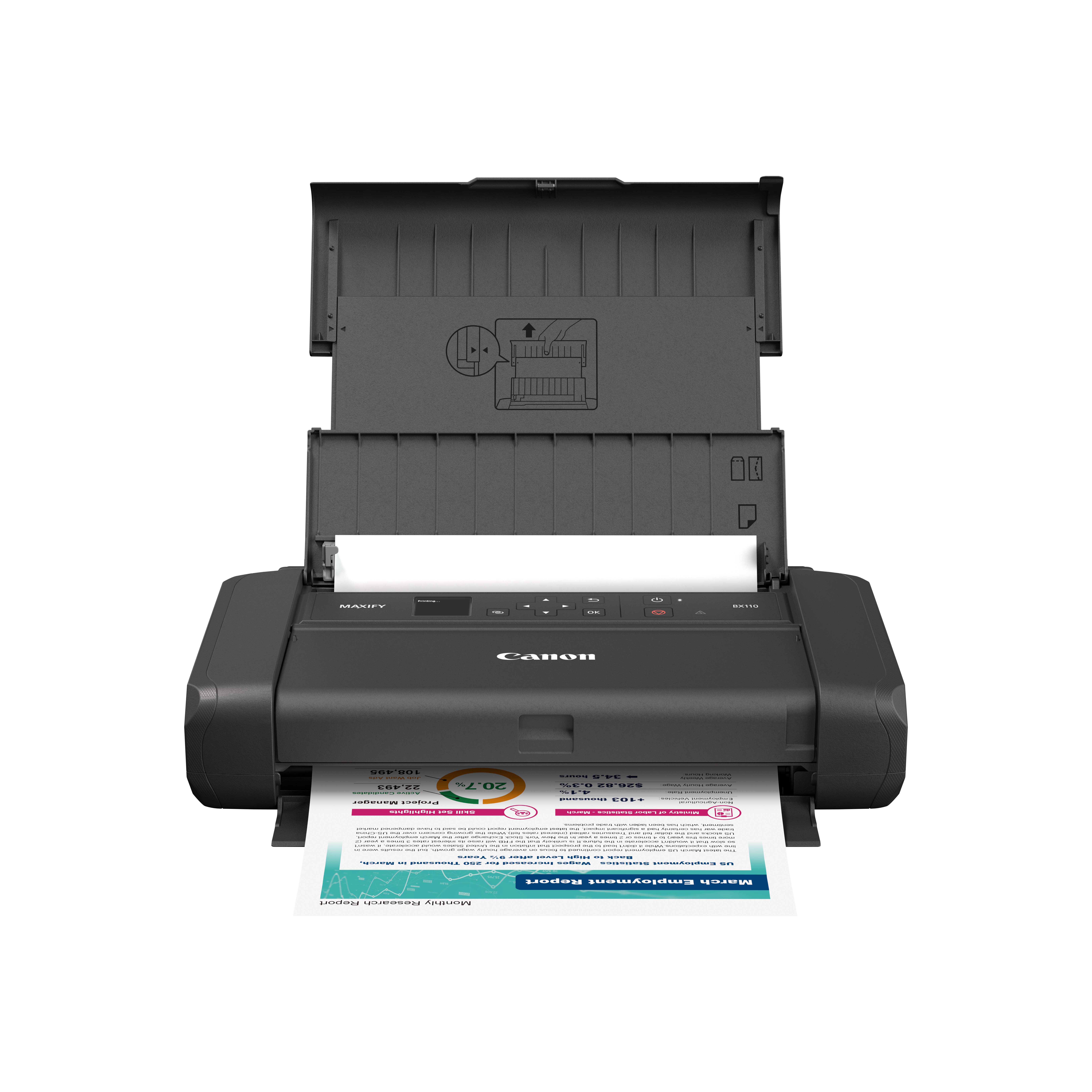 Canon MAXIFY BX110 - Drucker - Farbe - Tintenstrahl - A4/Legal - 4800 x 1200 dpi - bis zu 9 ipm (ein