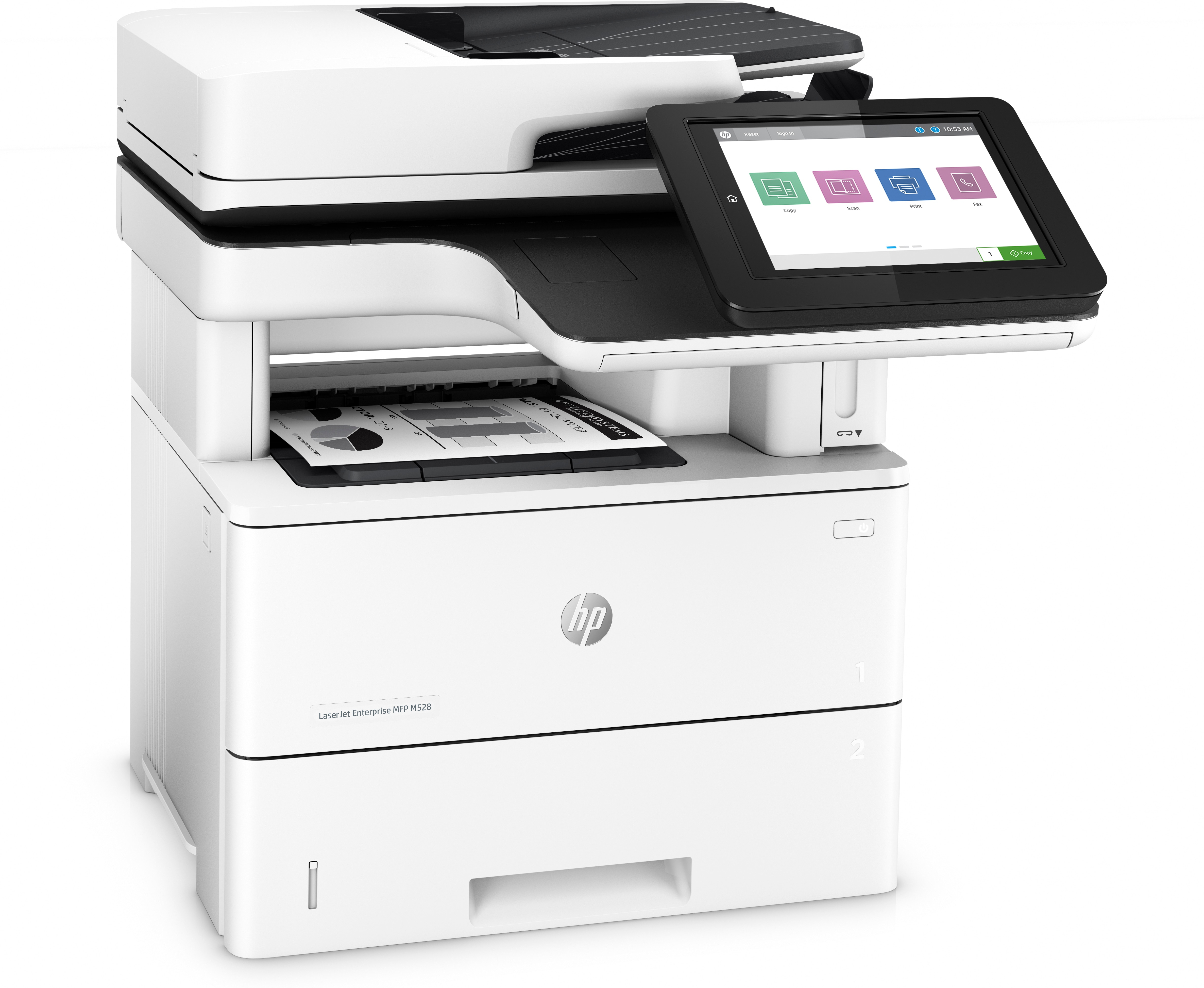HP LaserJet Enterprise MFP M528f - Multifunktionsdrucker - s/w - Laser - Legal (216 x 356 mm)