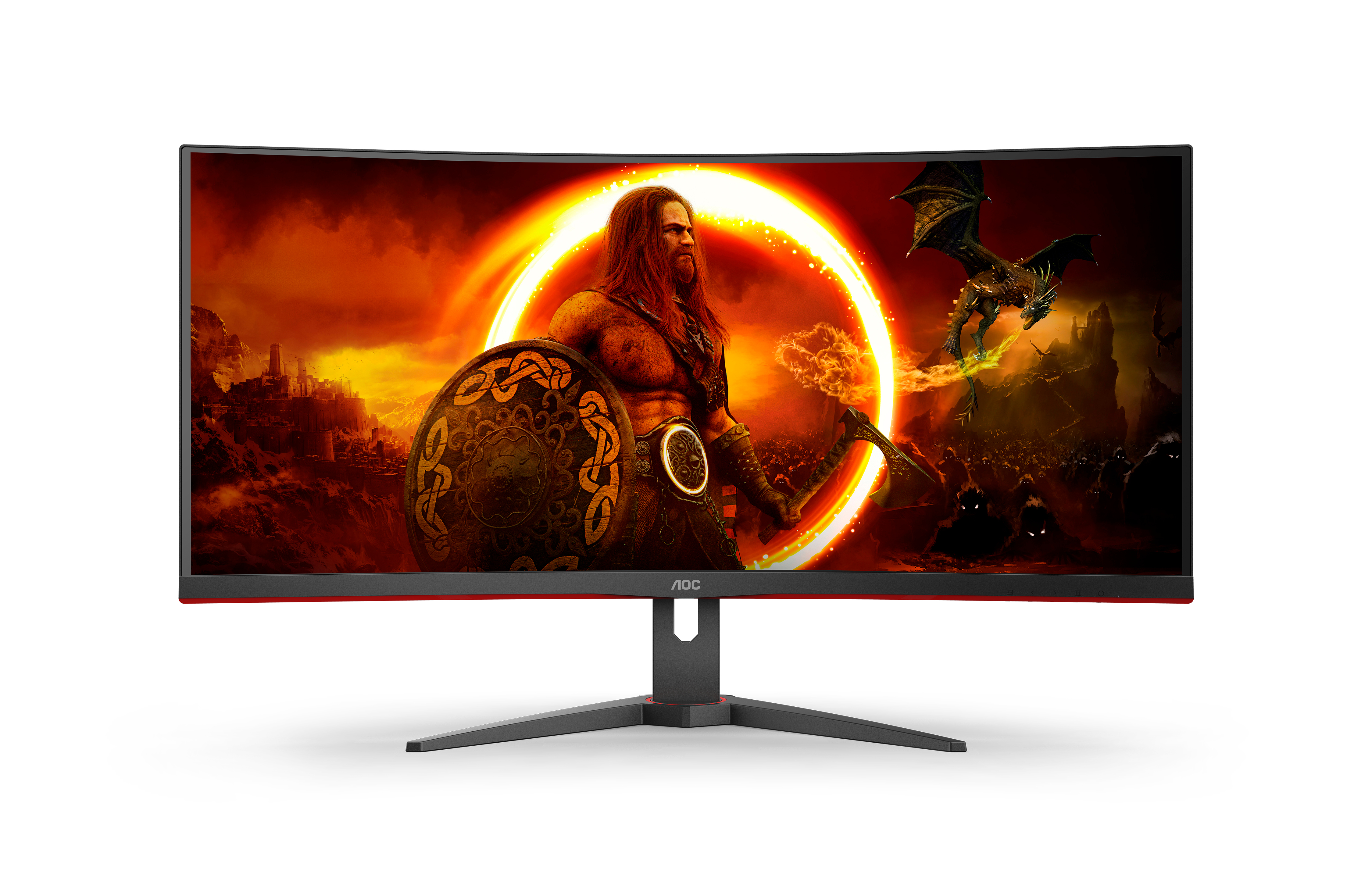 AOC Gaming CU34G2XE/BK - LED-Monitor - Gaming - gebogen - 86.4 cm (34")