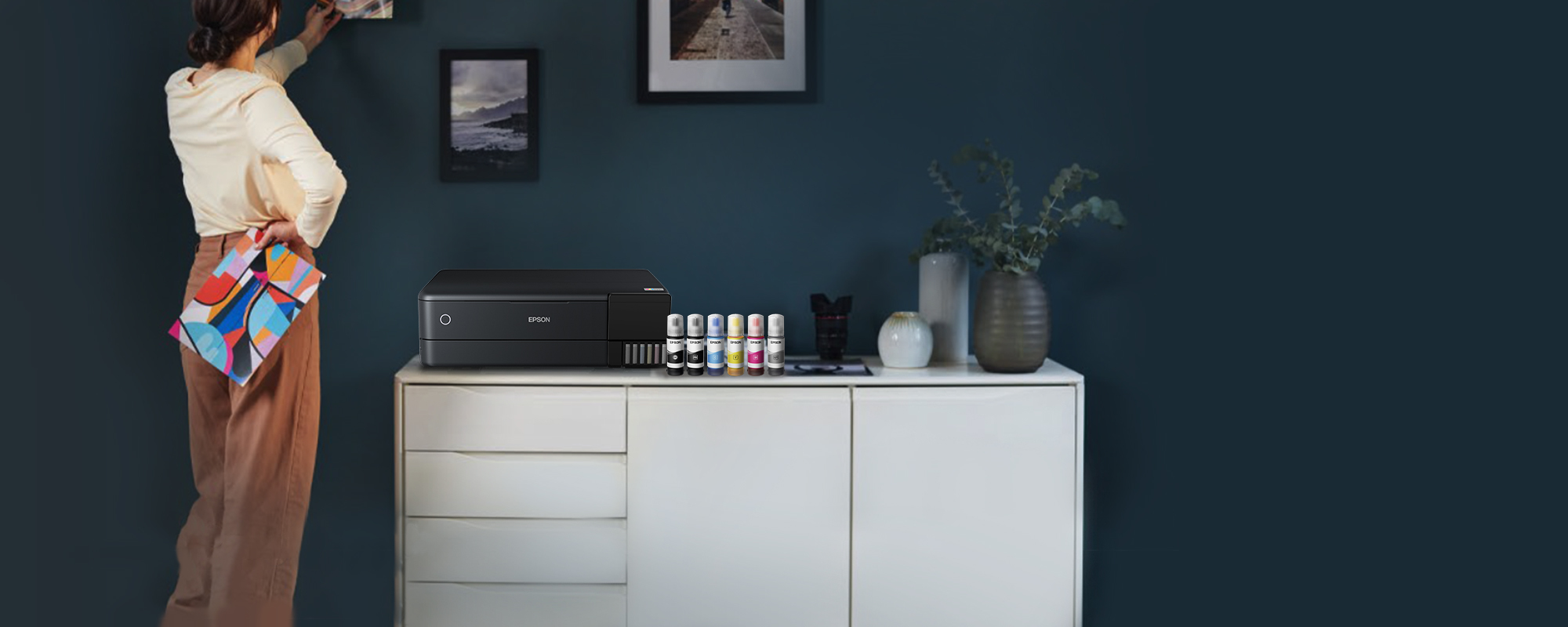 Epson EcoTank ET-8550 - Multifunktionsdrucker - Farbe - Tintenstrahl - wiederbefüllbar - A3 (Medien)