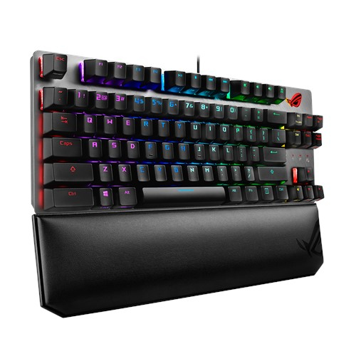 ASUS ROG Strix Scope TKL Deluxe, Kabelgebunden, USB, Mechanischer Switch, QWERTZ, RGB-LED, Schwarz,