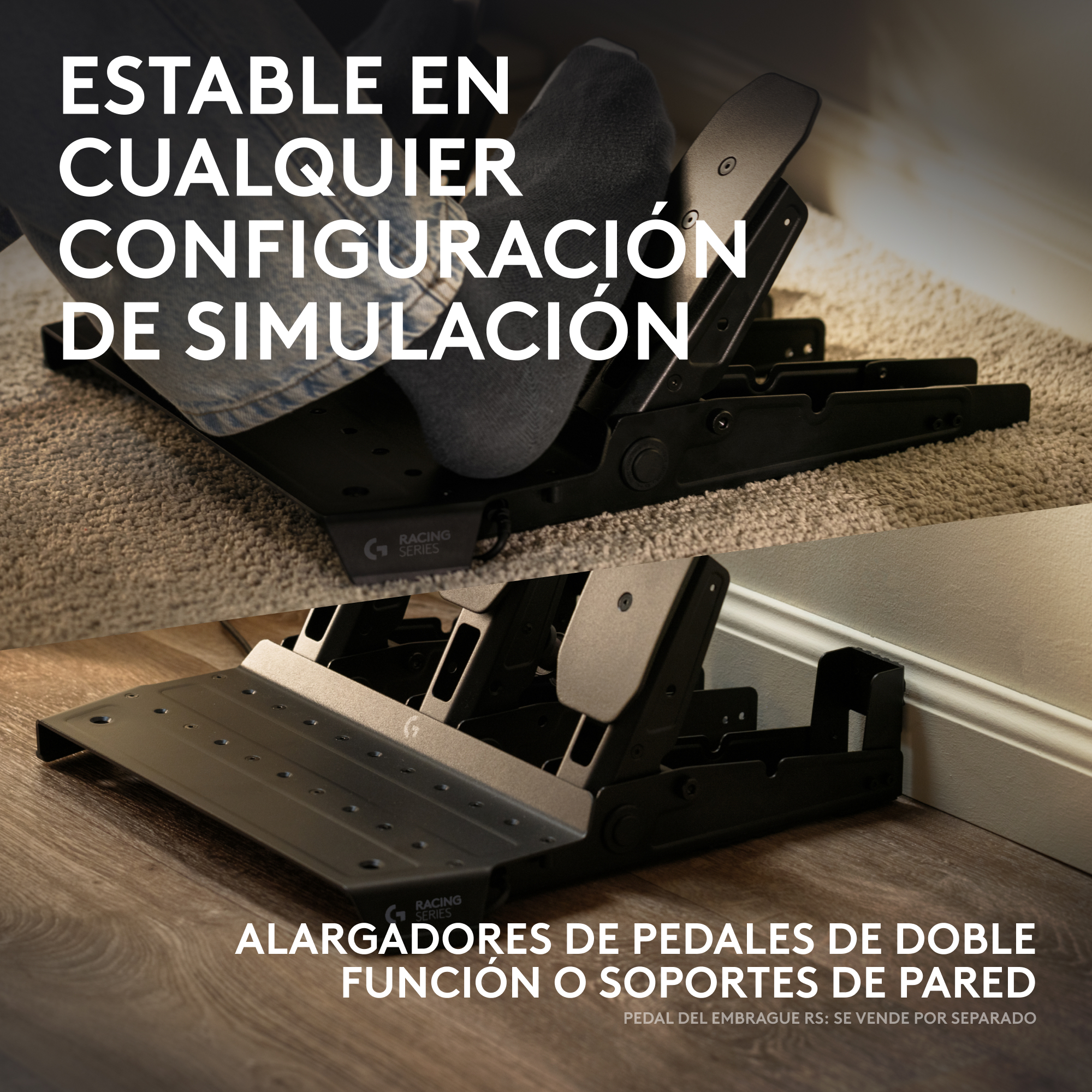 Logitech G RS Pedals - Pedale - Schwarz - für