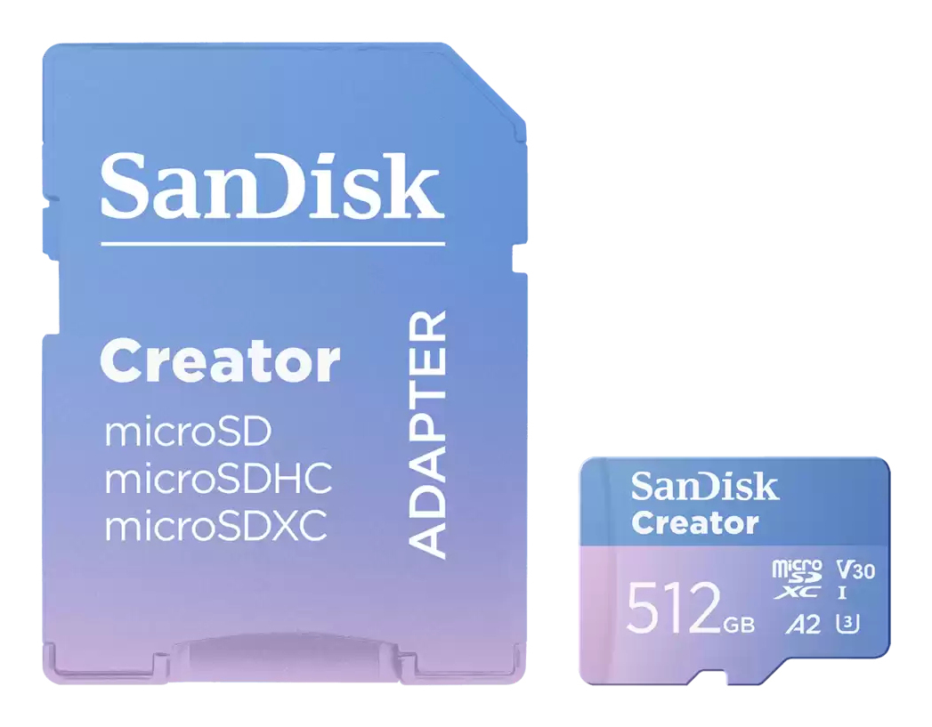 SanDisk Creator - Flash-Speicherkarte (microSDXC-an-SD-Adapter