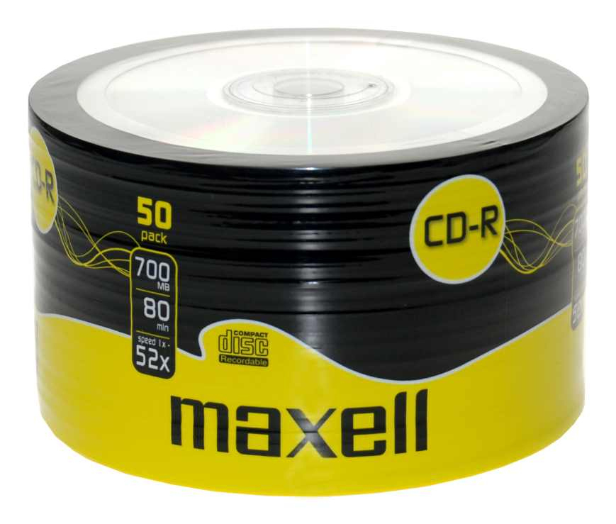 Maxell 50 x CD-R - 700 MB (80 Min) 52x - Spindel