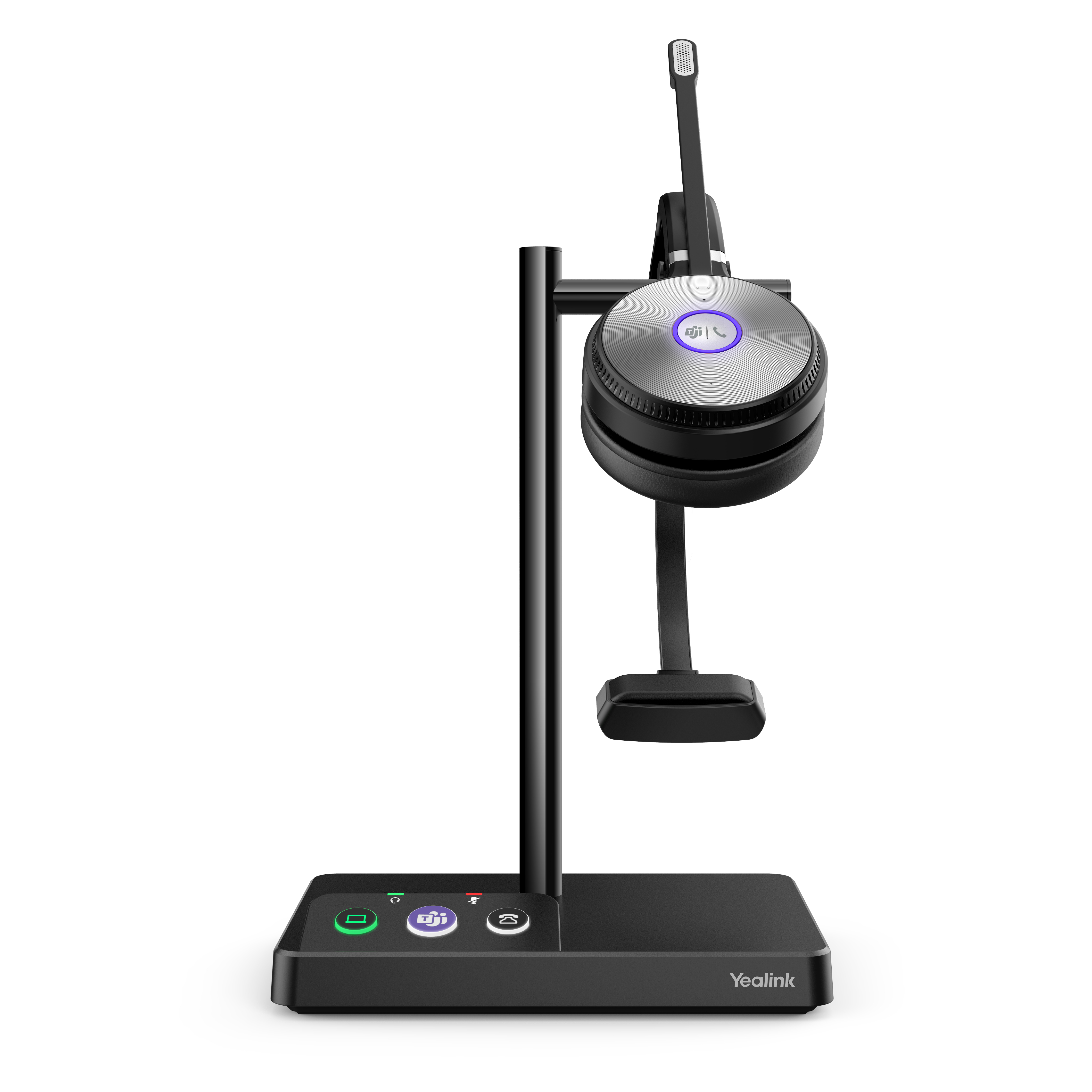 Yealink WH62 Mono Teams Headset, Kabellos, Büro/Callcenter, 20 - 20000 Hz, 80 g, Kopfhörer, Schwarz