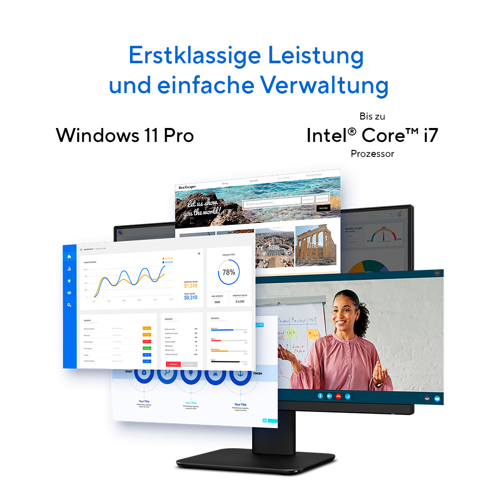 ASUS ExpertCenter P400 AiO P470VAK-BPE124X, Core i7-13620H, 16GB, 512GB, Wi-Fi 6E, Win11 Pro