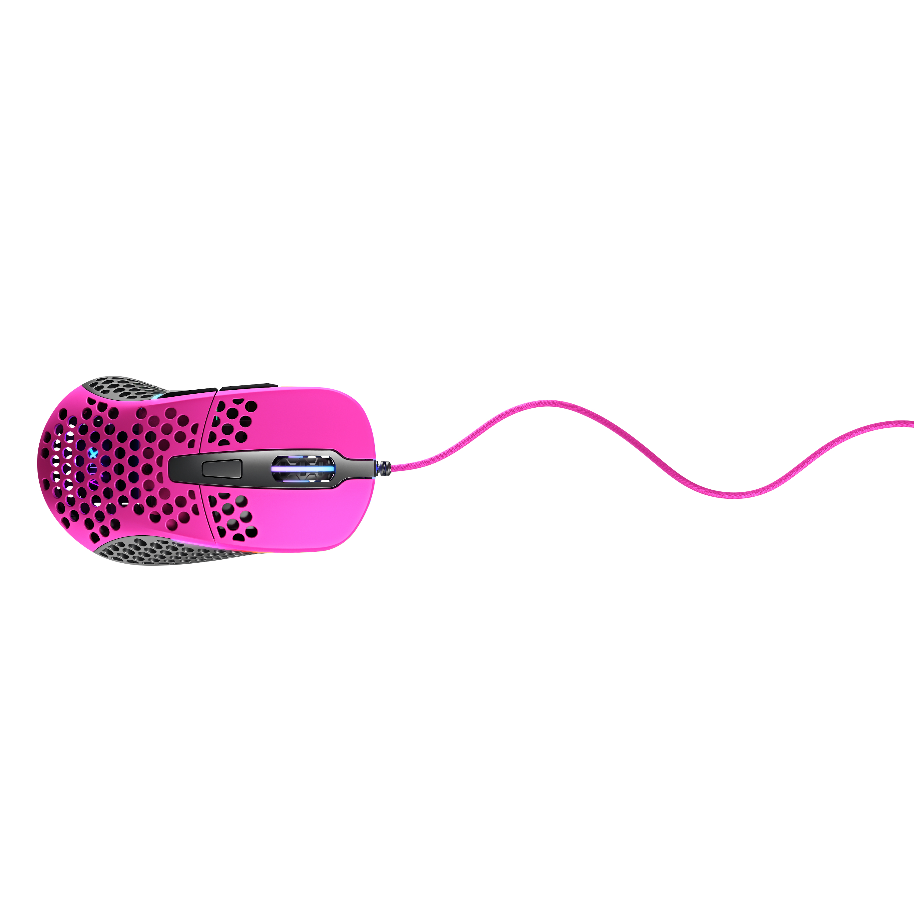 Xtrfy CHERRY XTRFY M4 RGB, rechts, Optisch, USB Typ-A, 16000 DPI, Schwarz, Pink