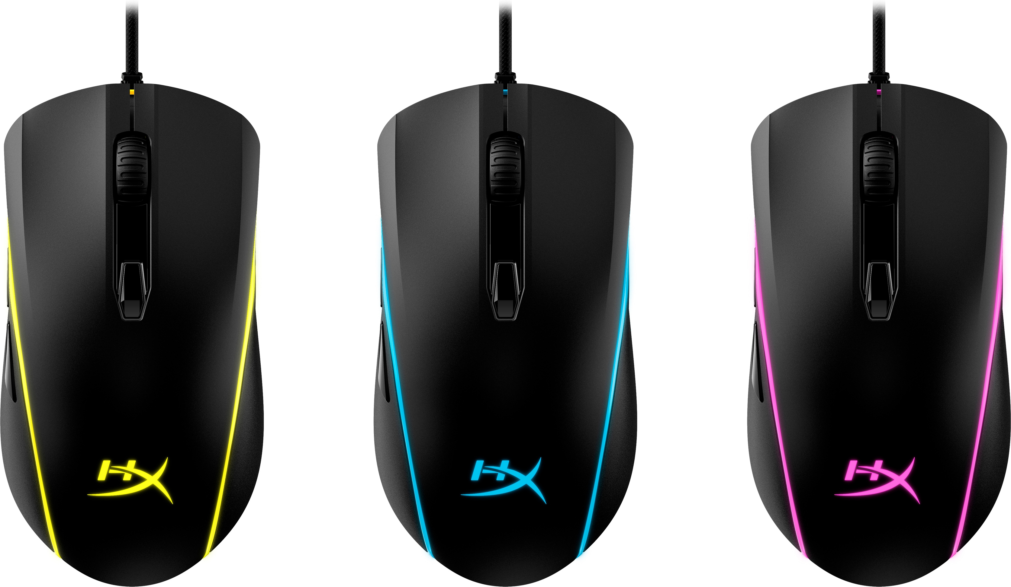 HP HyperX Pulsefire Surge ? Gaming-Maus (schwarz), Beidhändig, Optisch, USB Typ-A, 16000 DPI, Schwar