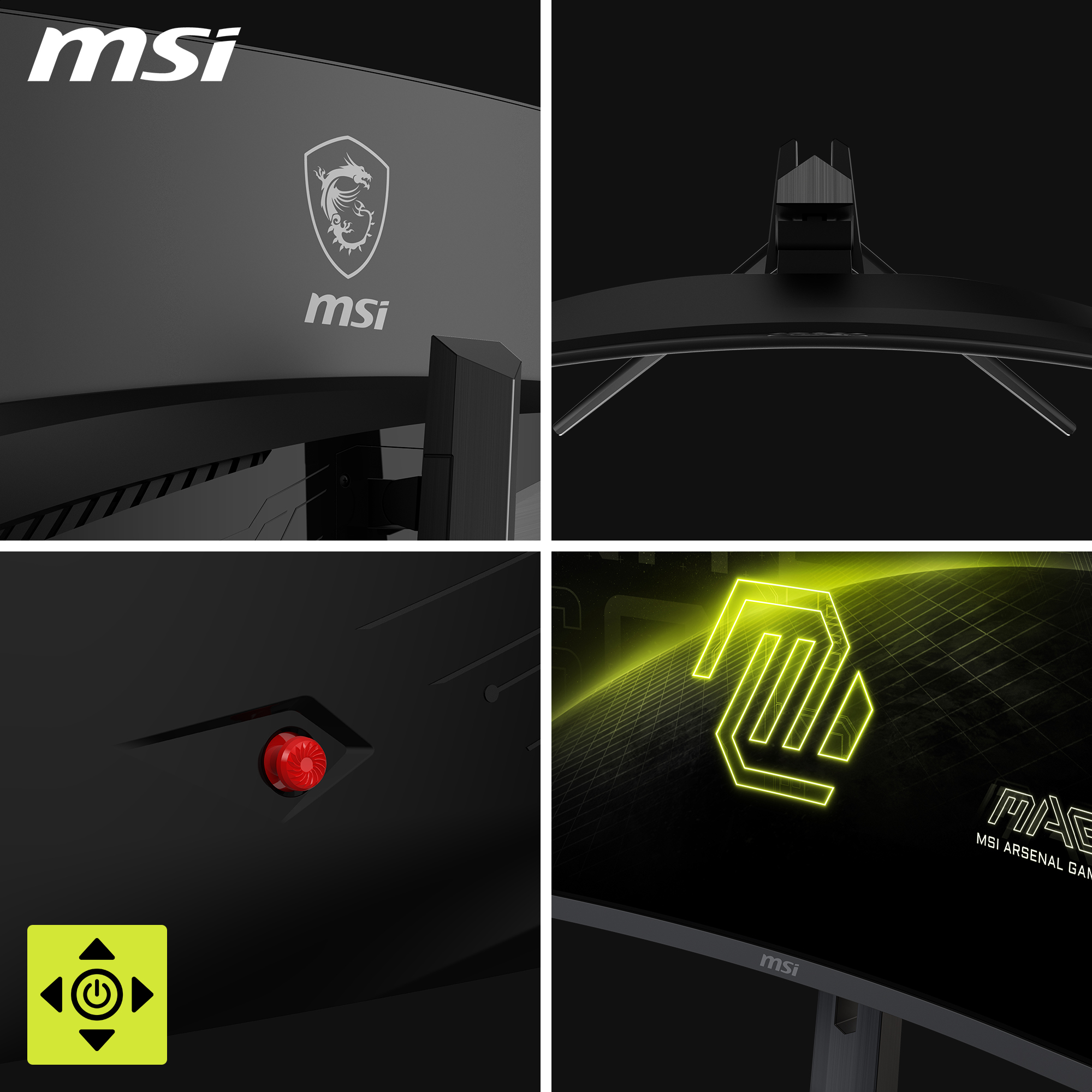 B-WARE - MSI MAG 321CUPDFDE curved, 31.5" 4K UHD 160Hz, 0.5 ms, HDR, 1500R